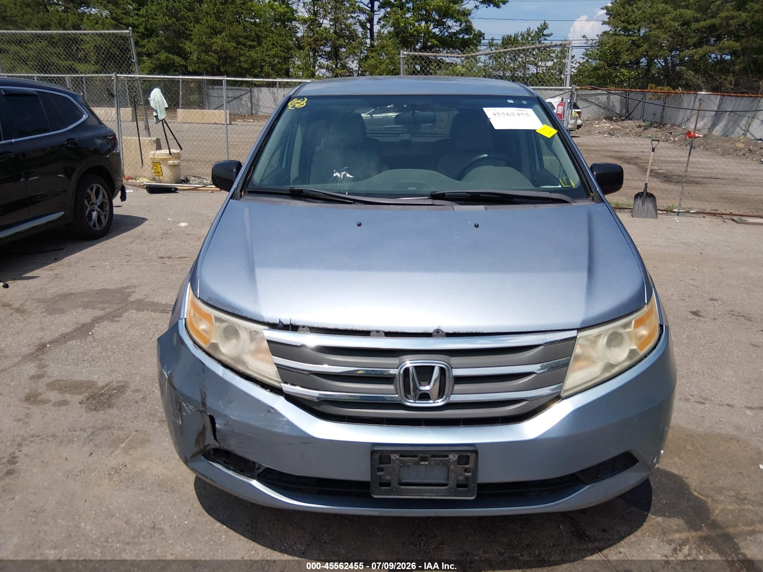 2011 Honda Odyssey Ex Blue vin: 5FNRL5H40BB075398