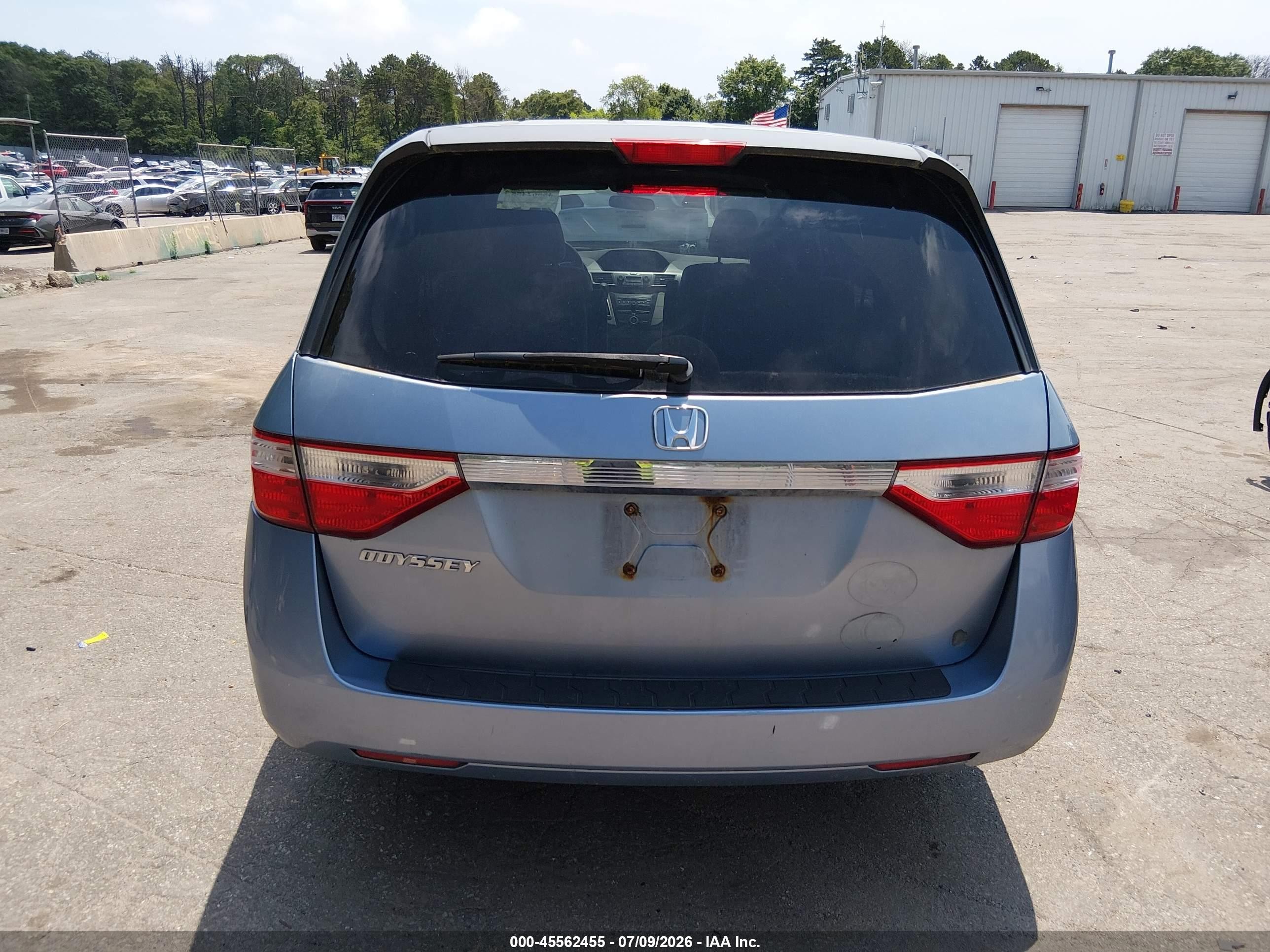2011 Honda Odyssey Ex Blue vin: 5FNRL5H40BB075398