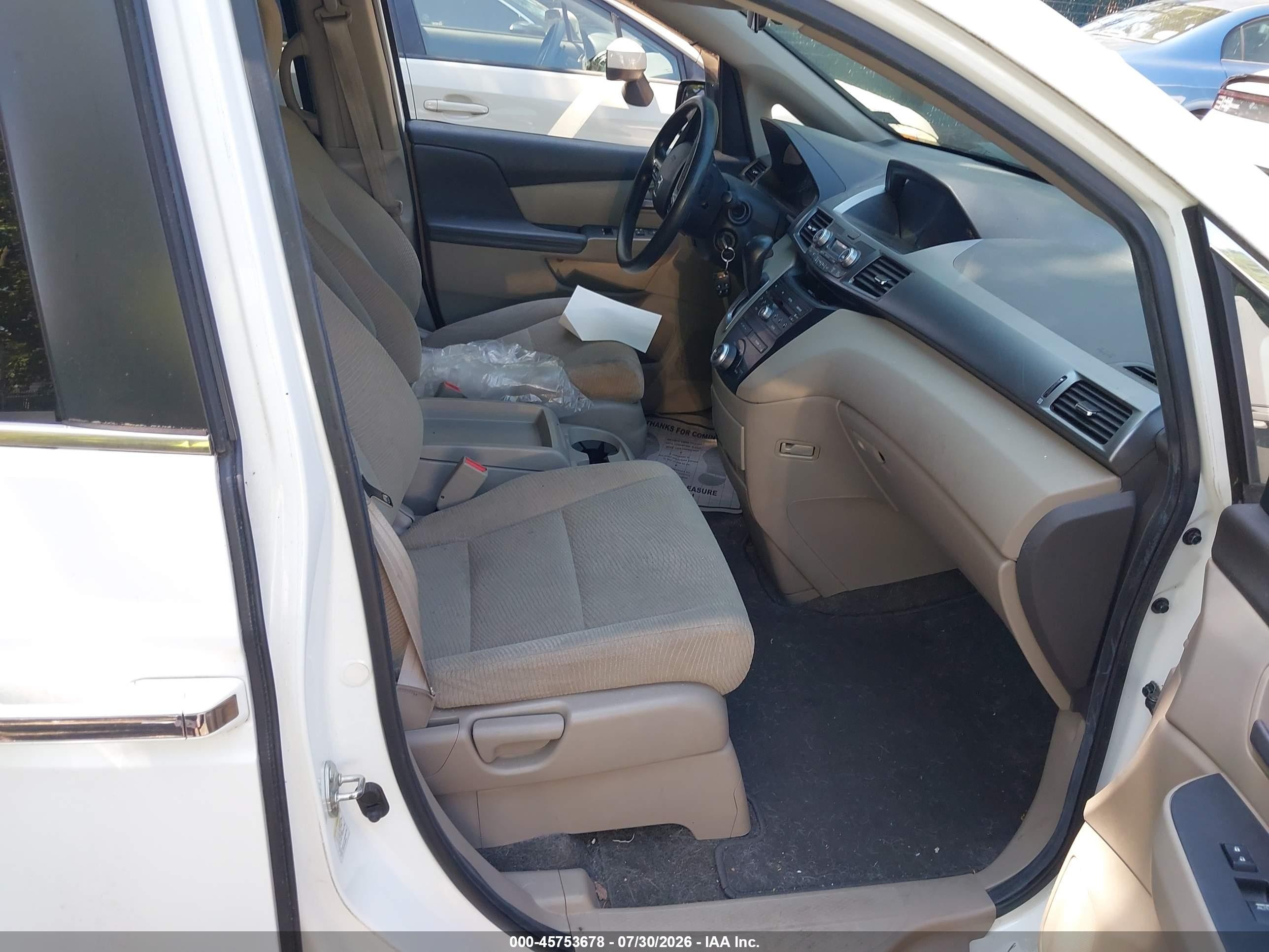 2012 Honda Odyssey Ex White vin: 5FNRL5H40CB042662
