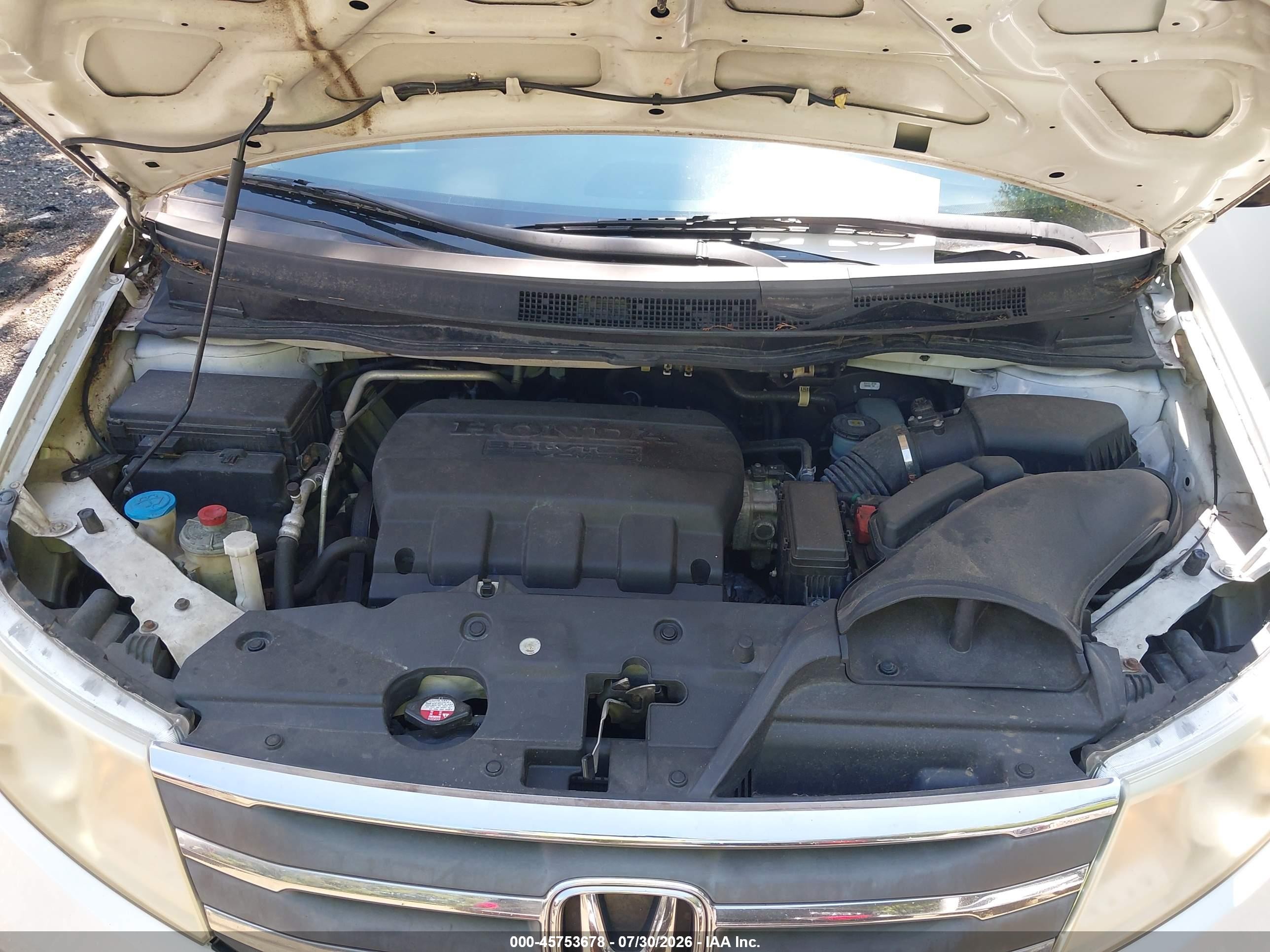2012 Honda Odyssey Ex White vin: 5FNRL5H40CB042662