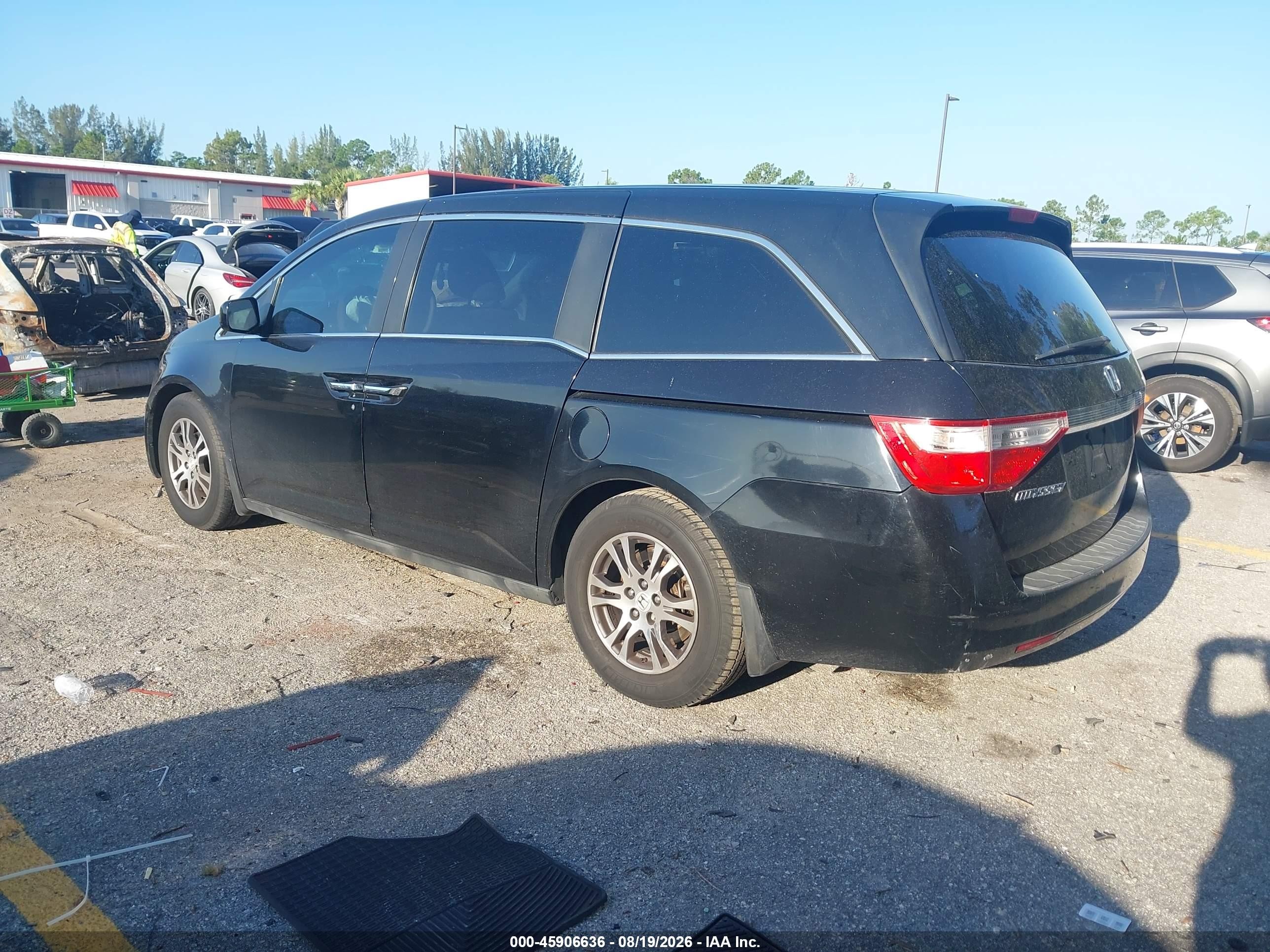 2012 Honda Odyssey Ex Черный vin: 5FNRL5H40CB074513