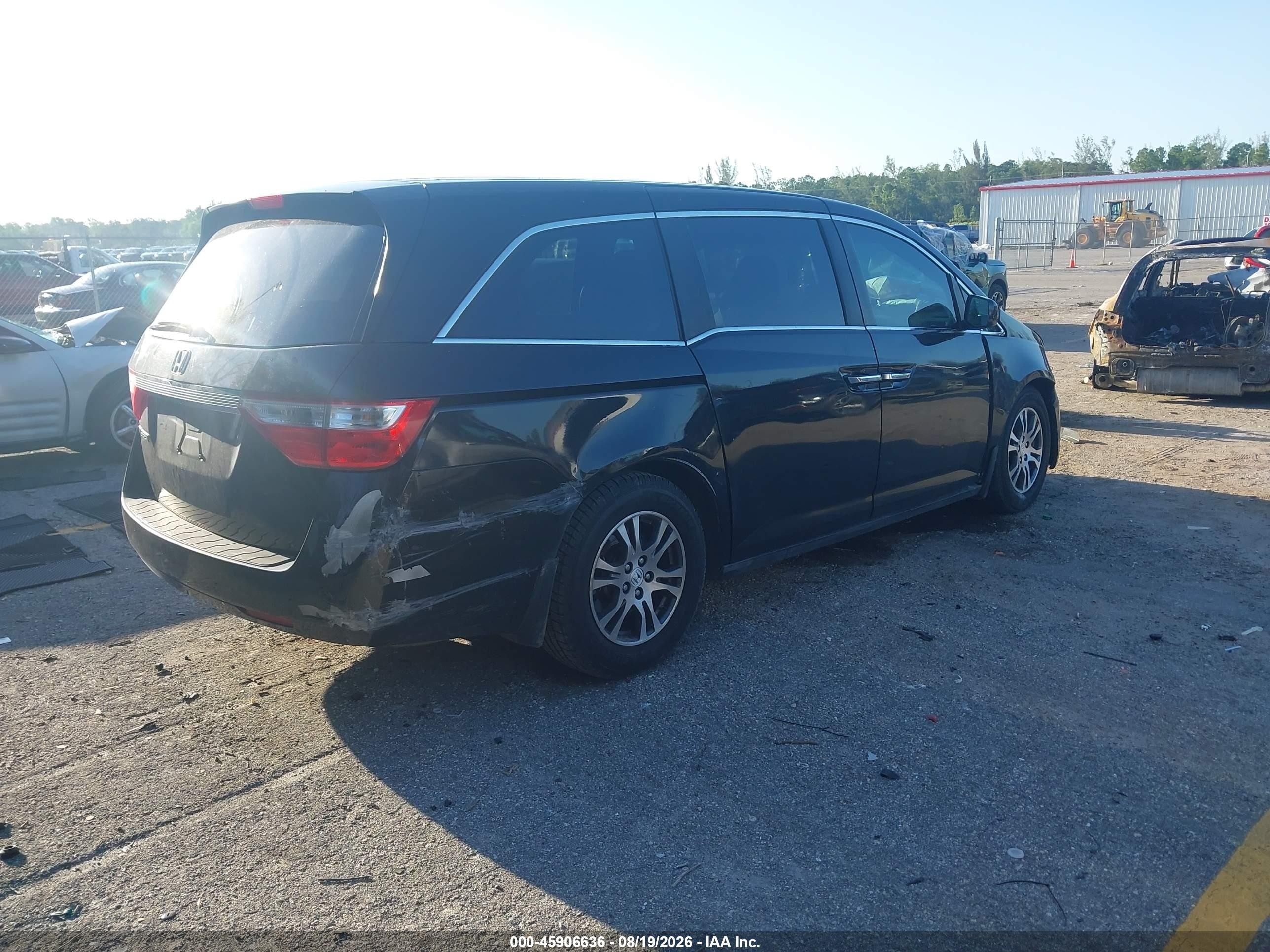 2012 Honda Odyssey Ex Черный vin: 5FNRL5H40CB074513