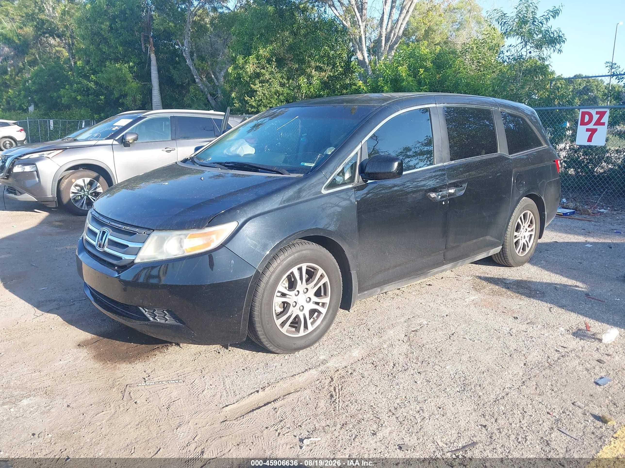 2012 Honda Odyssey Ex Черный vin: 5FNRL5H40CB074513