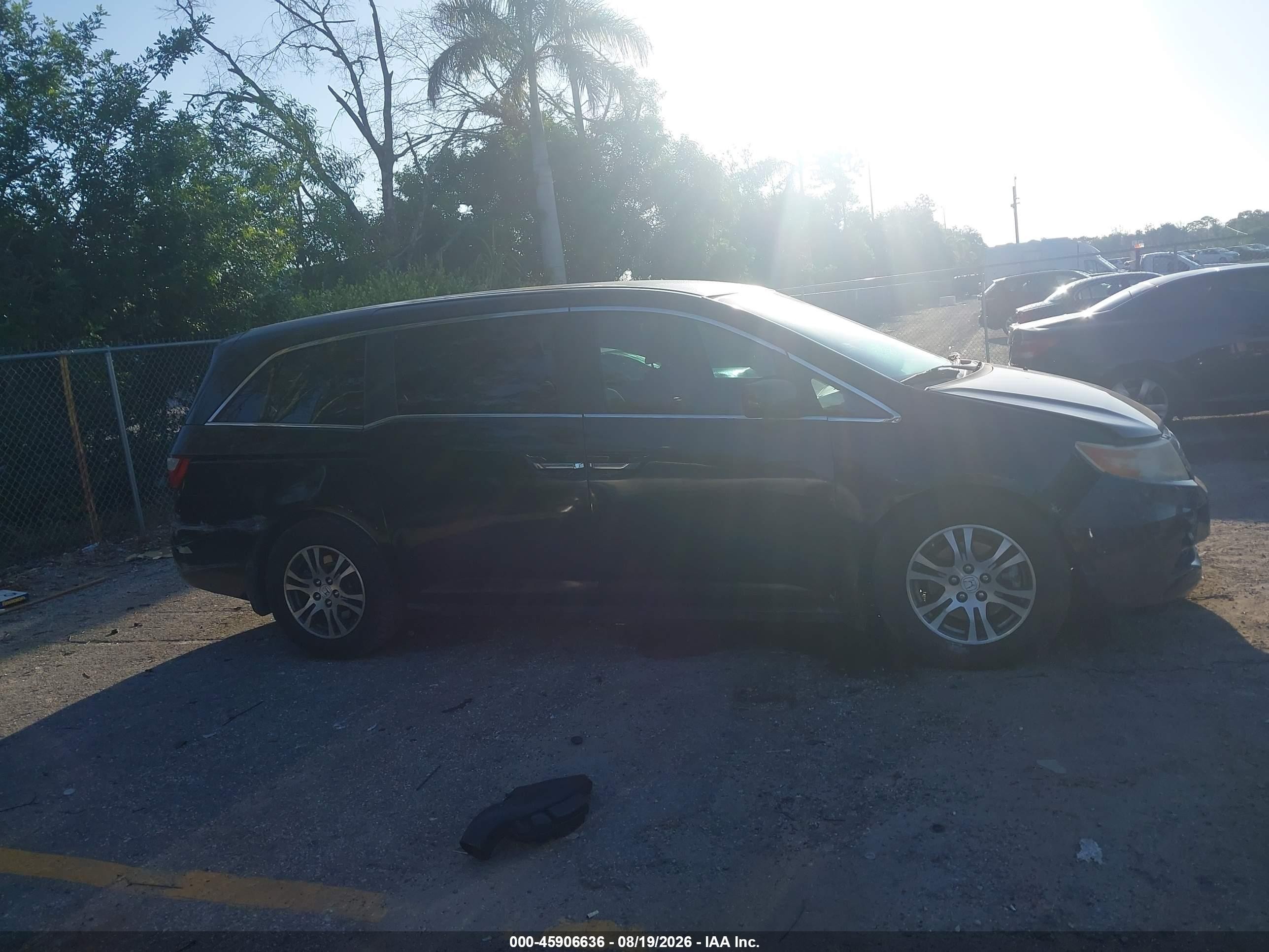 2012 Honda Odyssey Ex Черный vin: 5FNRL5H40CB074513