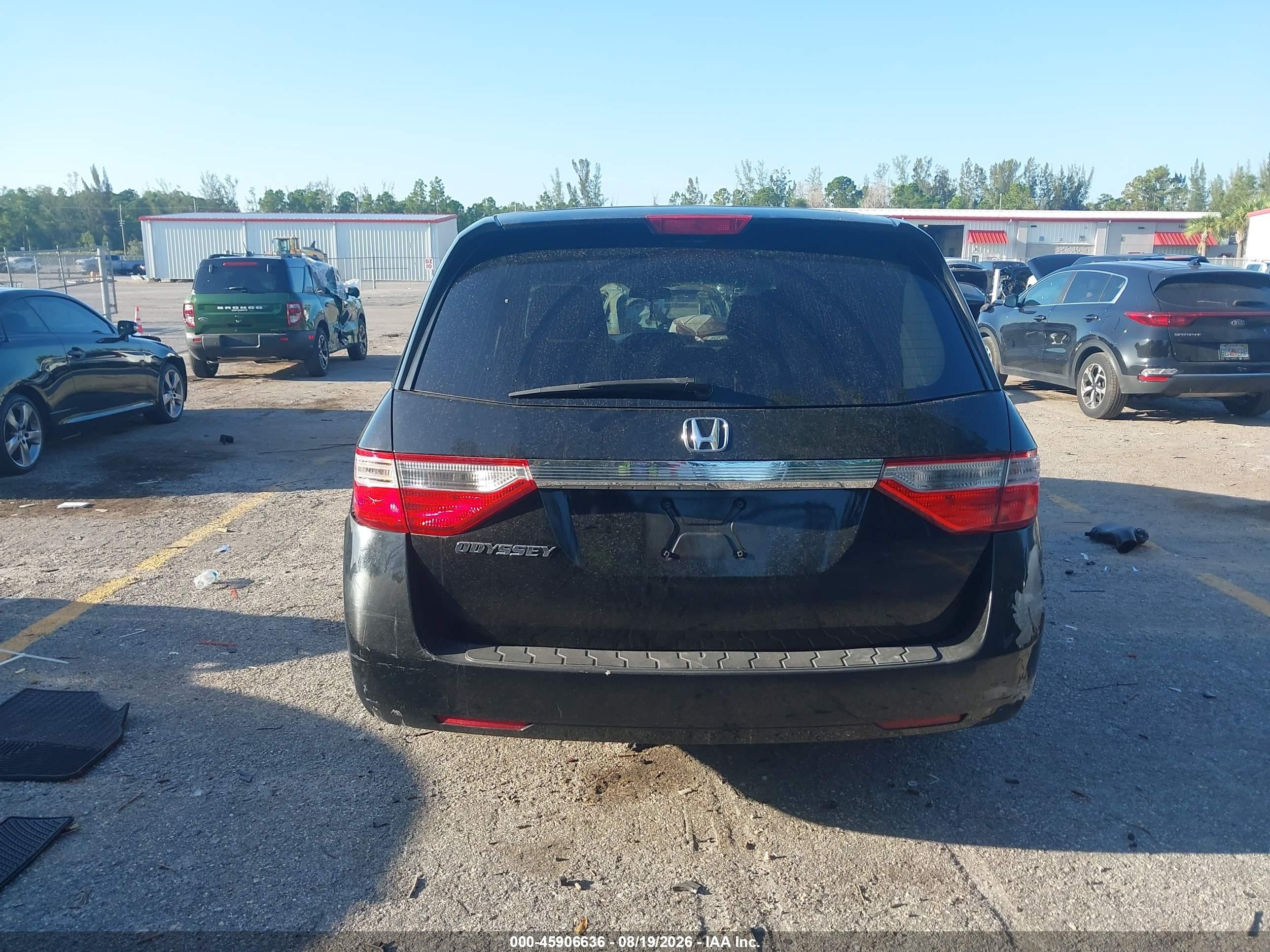 2012 Honda Odyssey Ex Черный vin: 5FNRL5H40CB074513