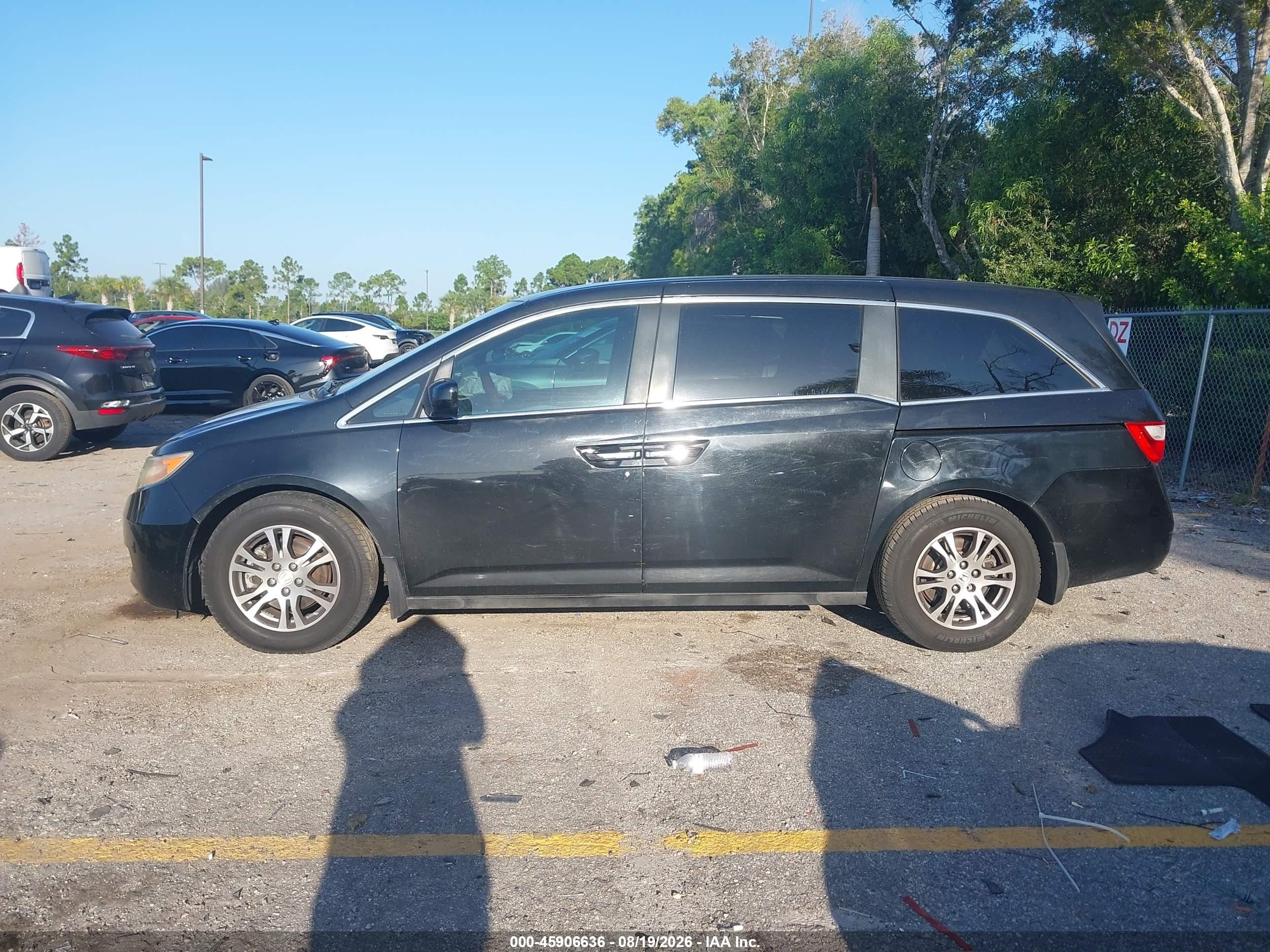2012 Honda Odyssey Ex Черный vin: 5FNRL5H40CB074513