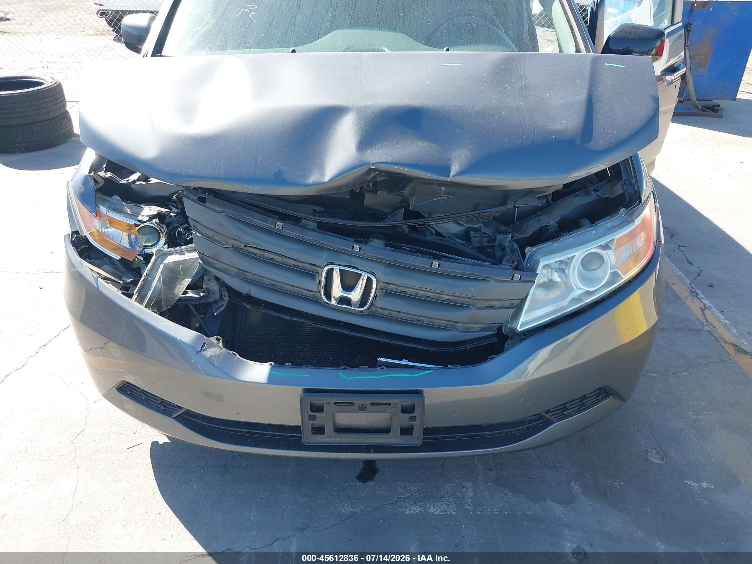 2012 Honda Odyssey Ex Серый vin: 5FNRL5H40CB085141