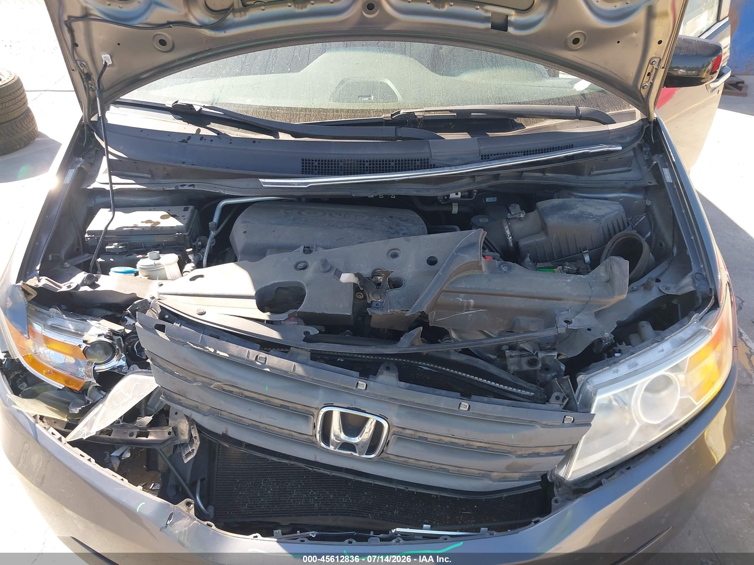 2012 Honda Odyssey Ex Серый vin: 5FNRL5H40CB085141