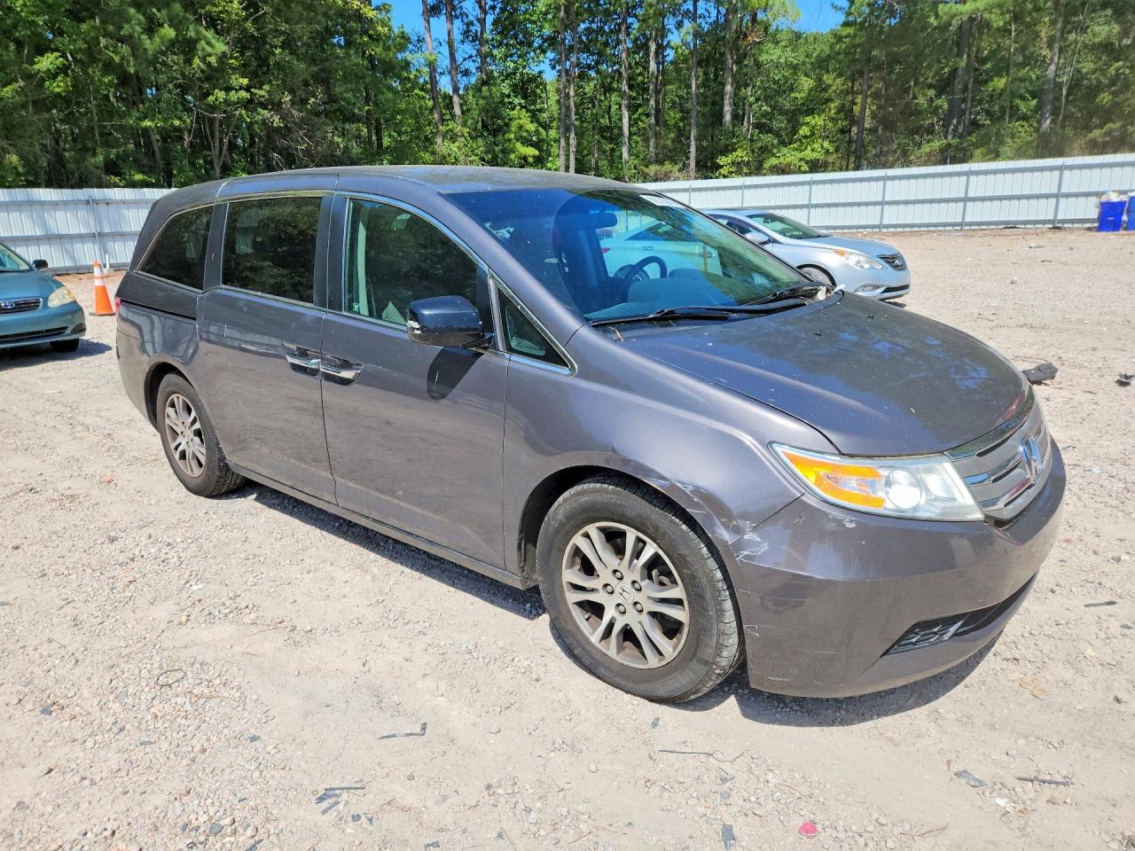 2012 Honda Odyssey Ex Gray vin: 5FNRL5H40CB111348