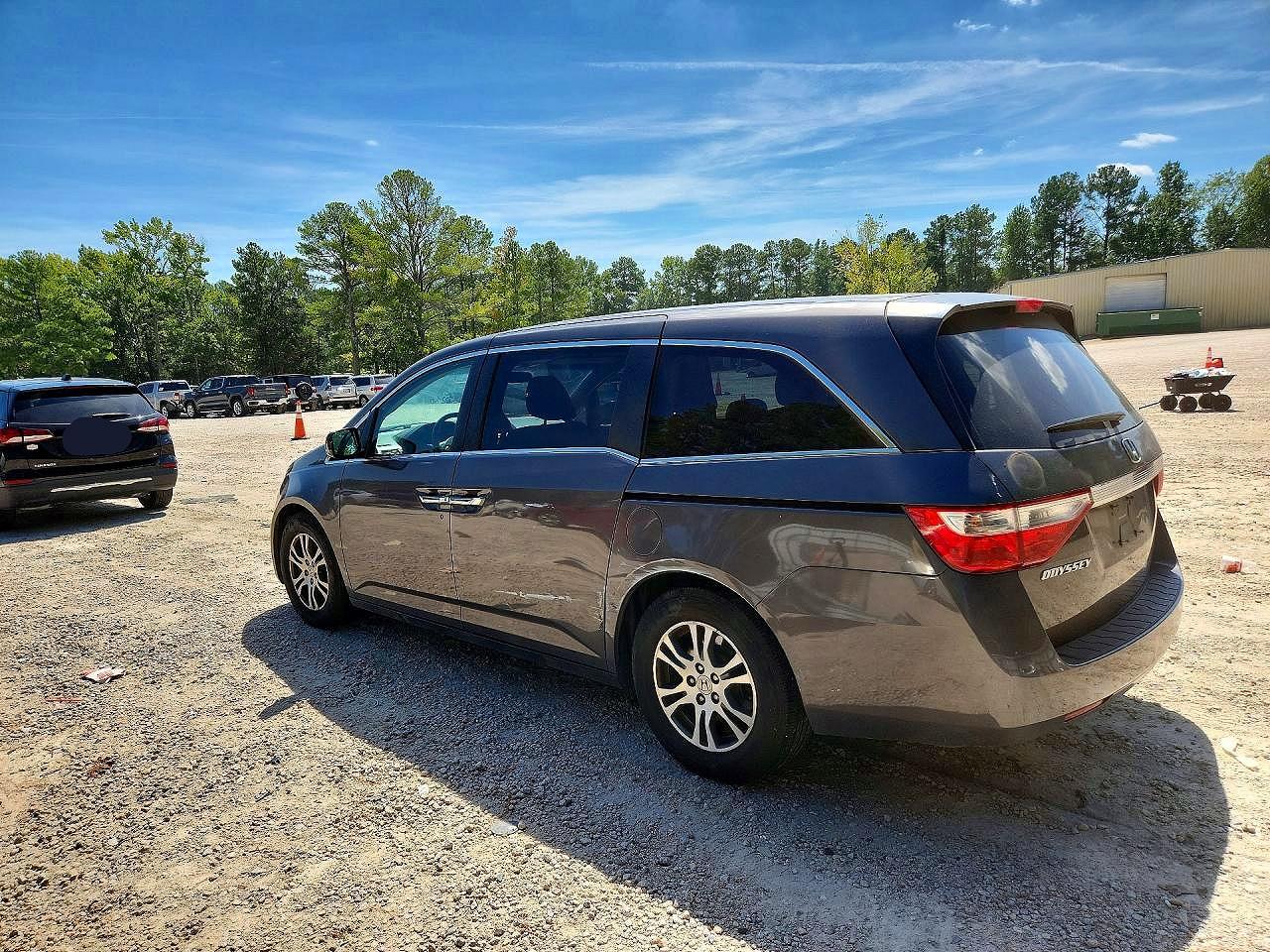 2012 Honda Odyssey Ex Gray vin: 5FNRL5H40CB111348