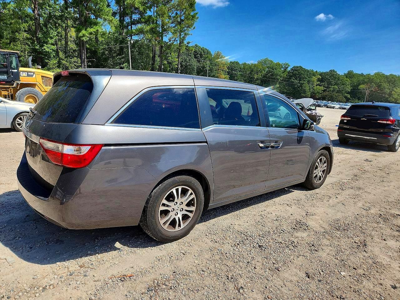 2012 Honda Odyssey Ex Gray vin: 5FNRL5H40CB111348