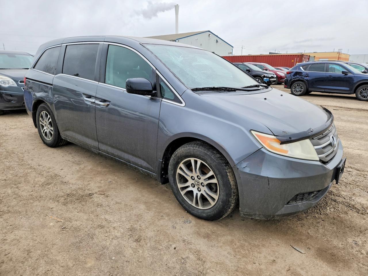 2012 Honda Odyssey Ex Серый vin: 5FNRL5H40CB505366
