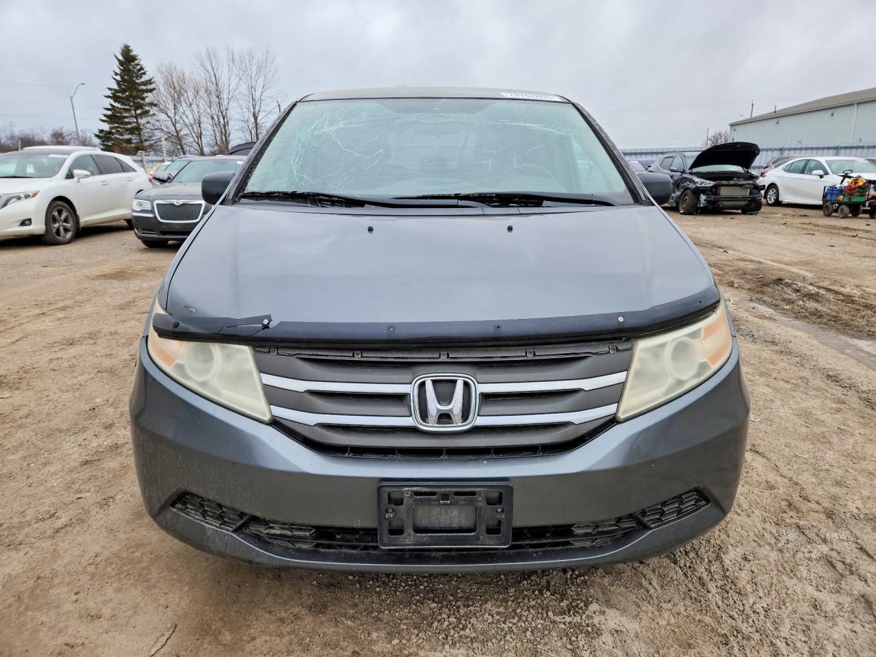 2012 Honda Odyssey Ex Серый vin: 5FNRL5H40CB505366
