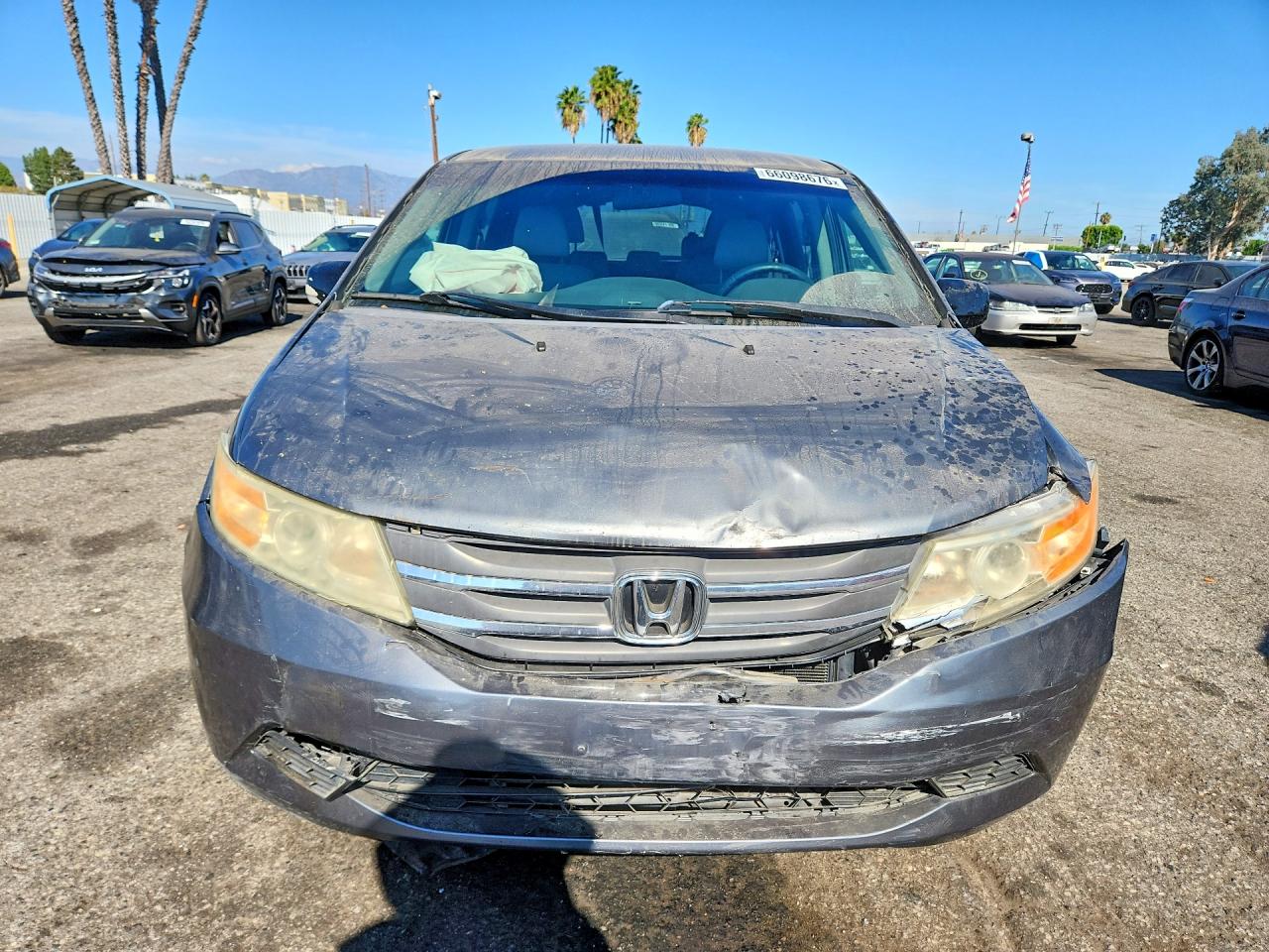 2013 Honda Odyssey Ex Gray vin: 5FNRL5H40DB012367
