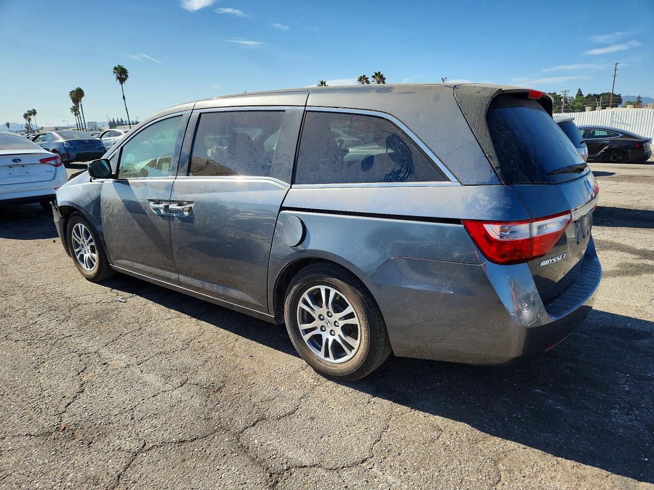 2013 Honda Odyssey Ex Gray vin: 5FNRL5H40DB012367