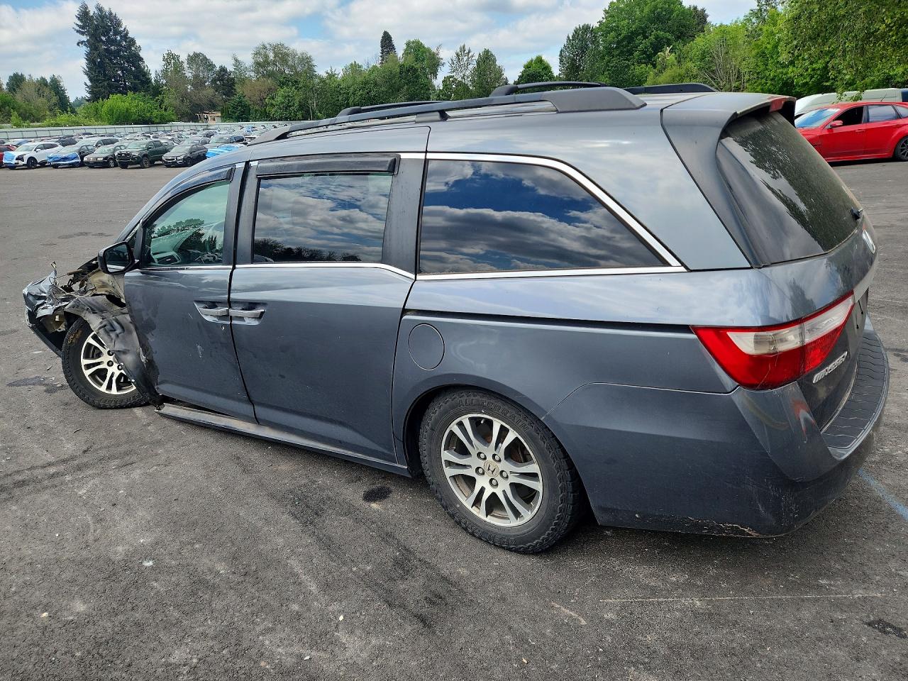2013 Honda Odyssey Ex Серый vin: 5FNRL5H40DB022347