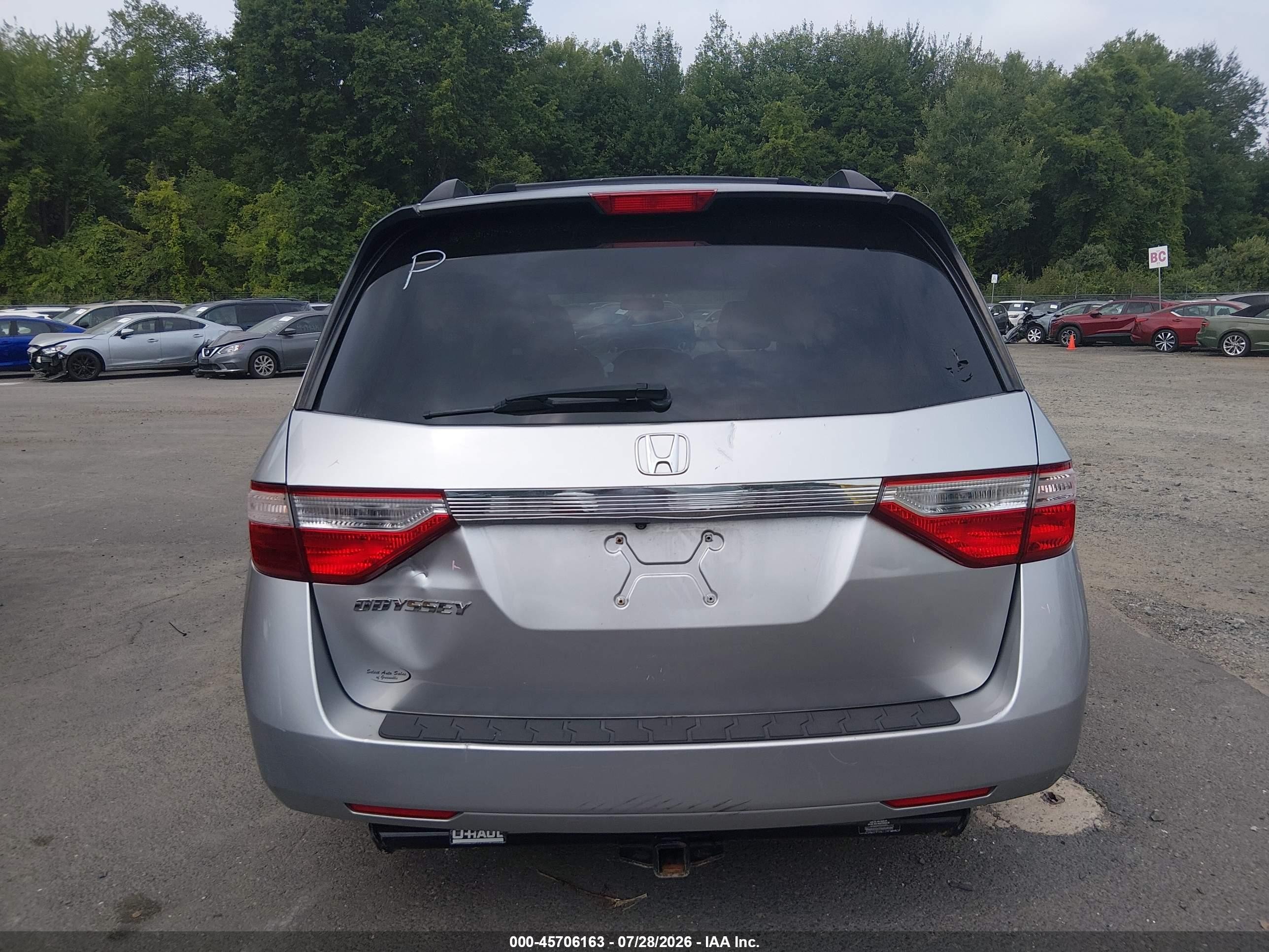 2013 Honda Odyssey Ex Silver vin: 5FNRL5H40DB044770