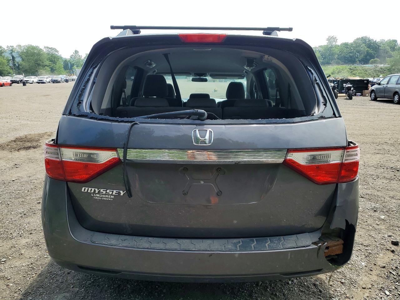 2013 Honda Odyssey Ex Gray vin: 5FNRL5H40DB047894