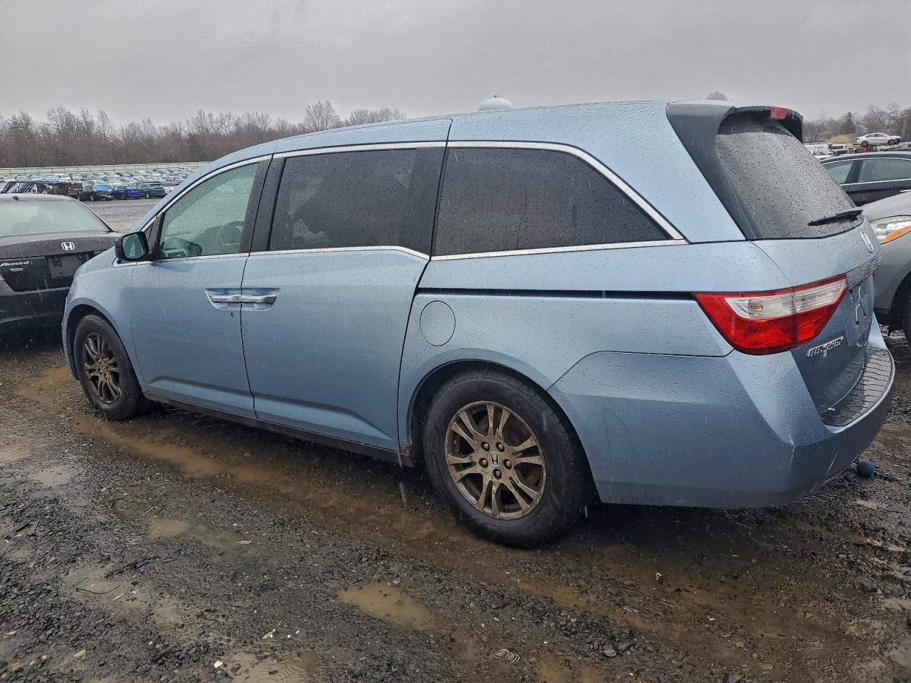 2013 Honda Odyssey Ex Синий vin: 5FNRL5H40DB051525