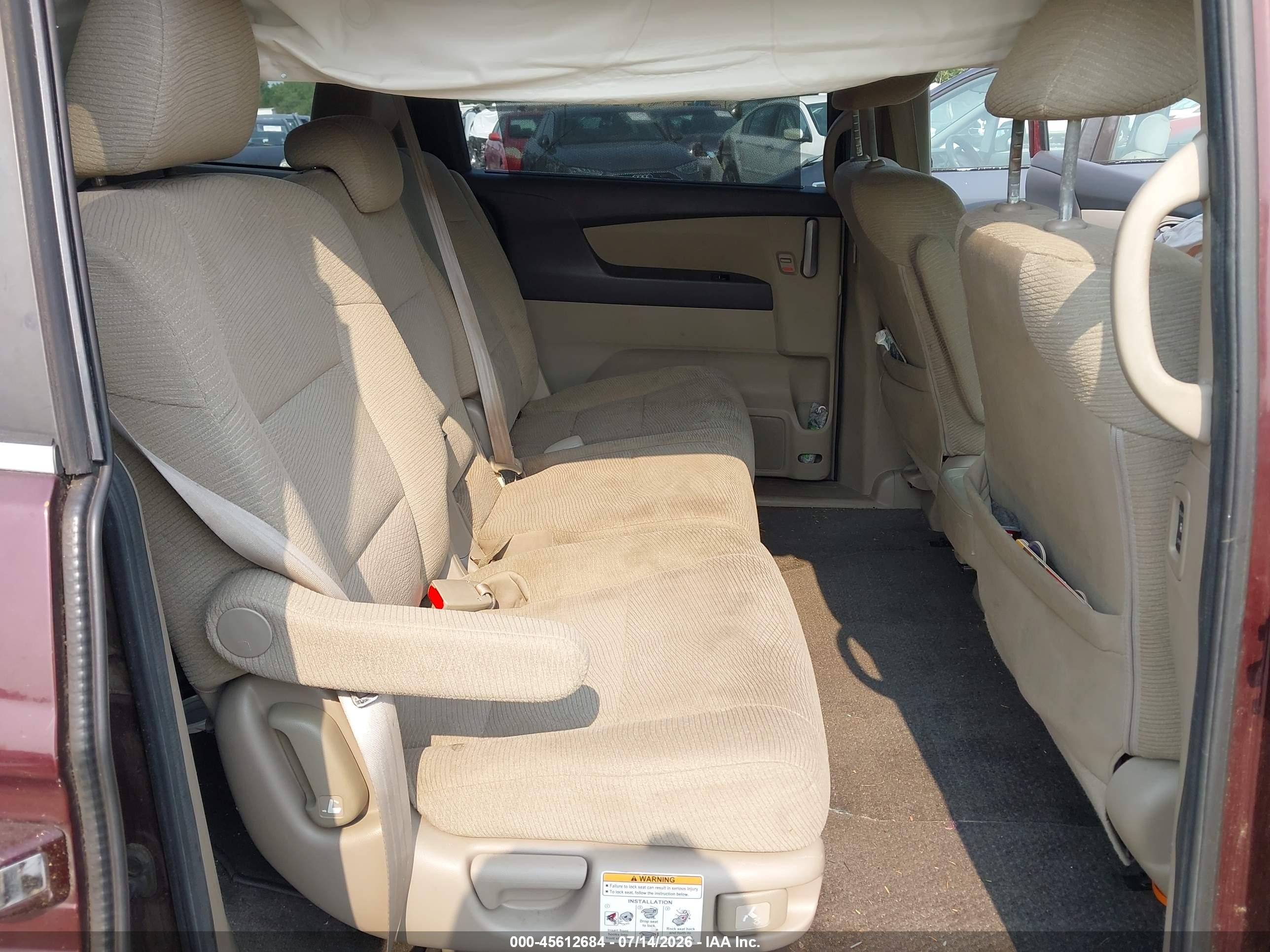 2013 Honda Odyssey Ex Burgundy vin: 5FNRL5H40DB054280