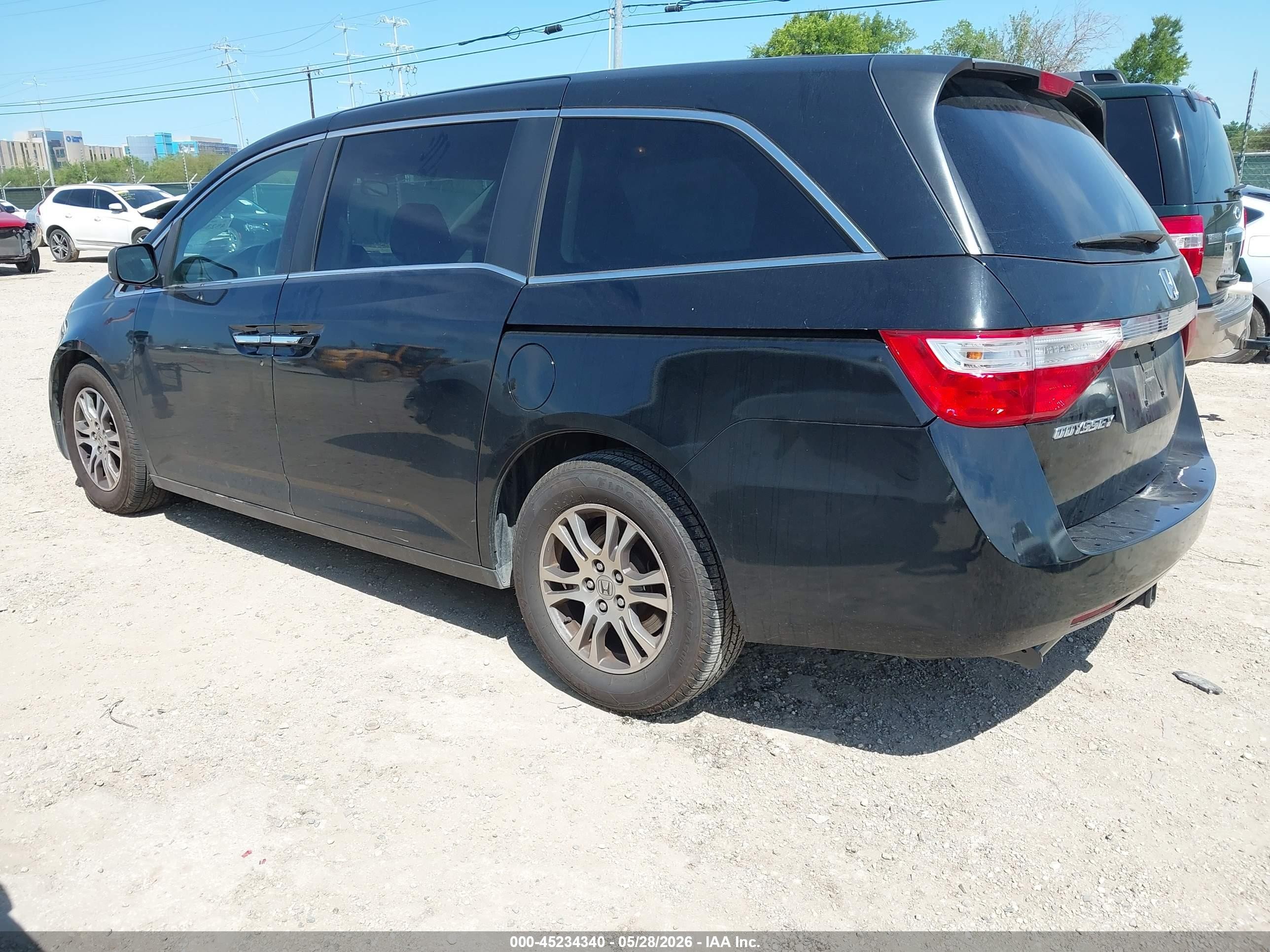 2013 Honda Odyssey Ex Черный vin: 5FNRL5H40DB075386