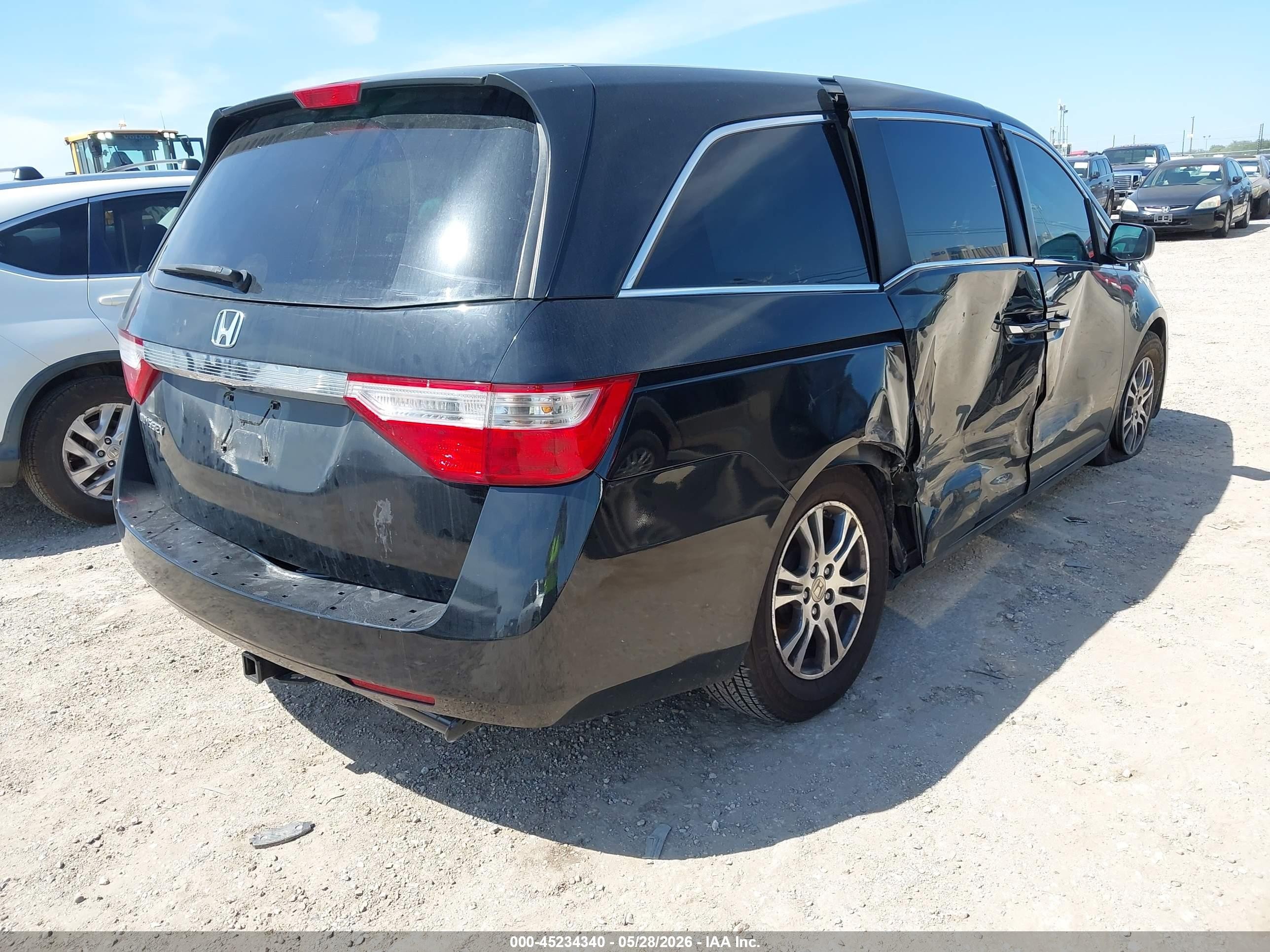 2013 Honda Odyssey Ex Черный vin: 5FNRL5H40DB075386