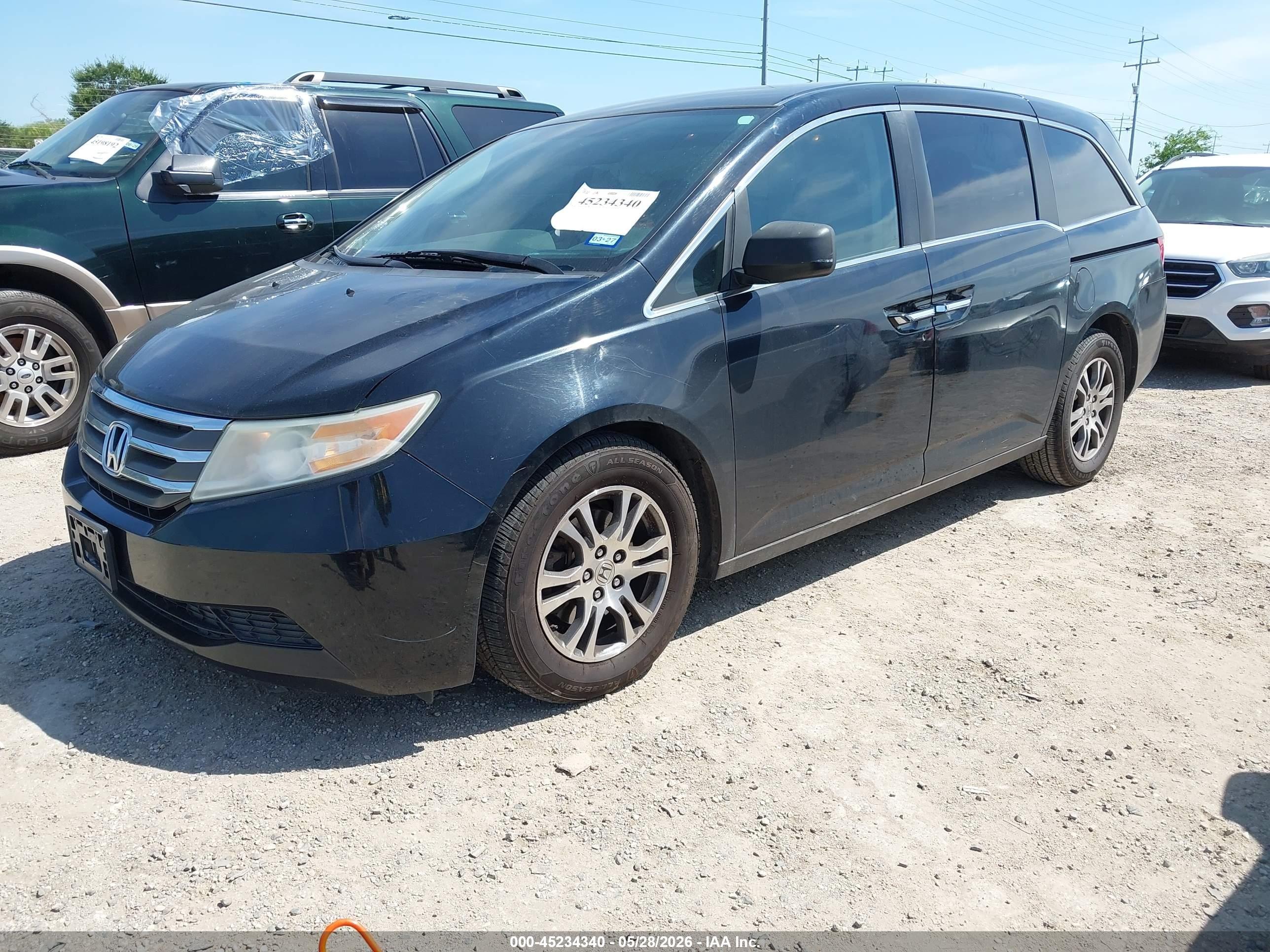 2013 Honda Odyssey Ex Черный vin: 5FNRL5H40DB075386
