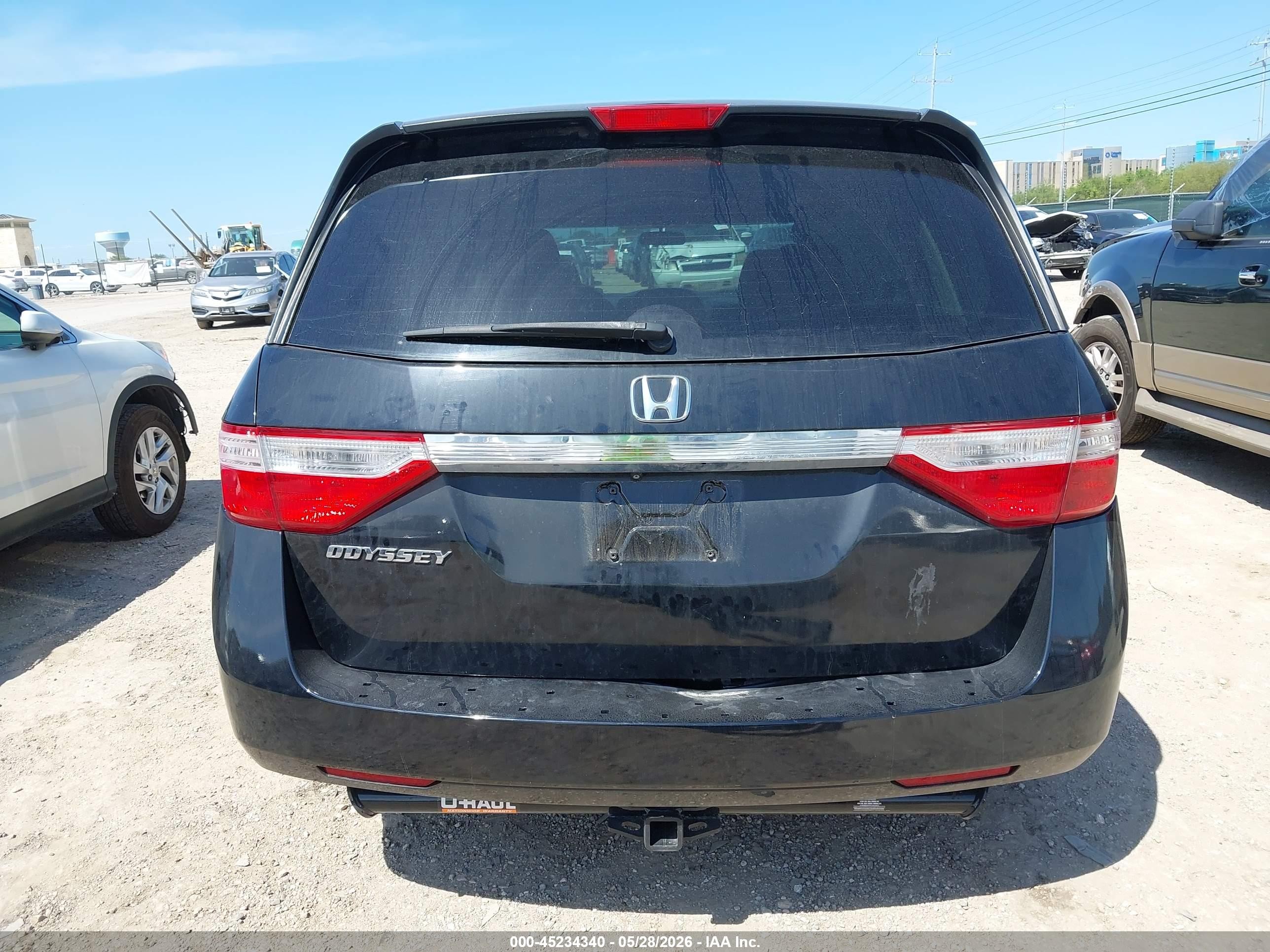 2013 Honda Odyssey Ex Черный vin: 5FNRL5H40DB075386
