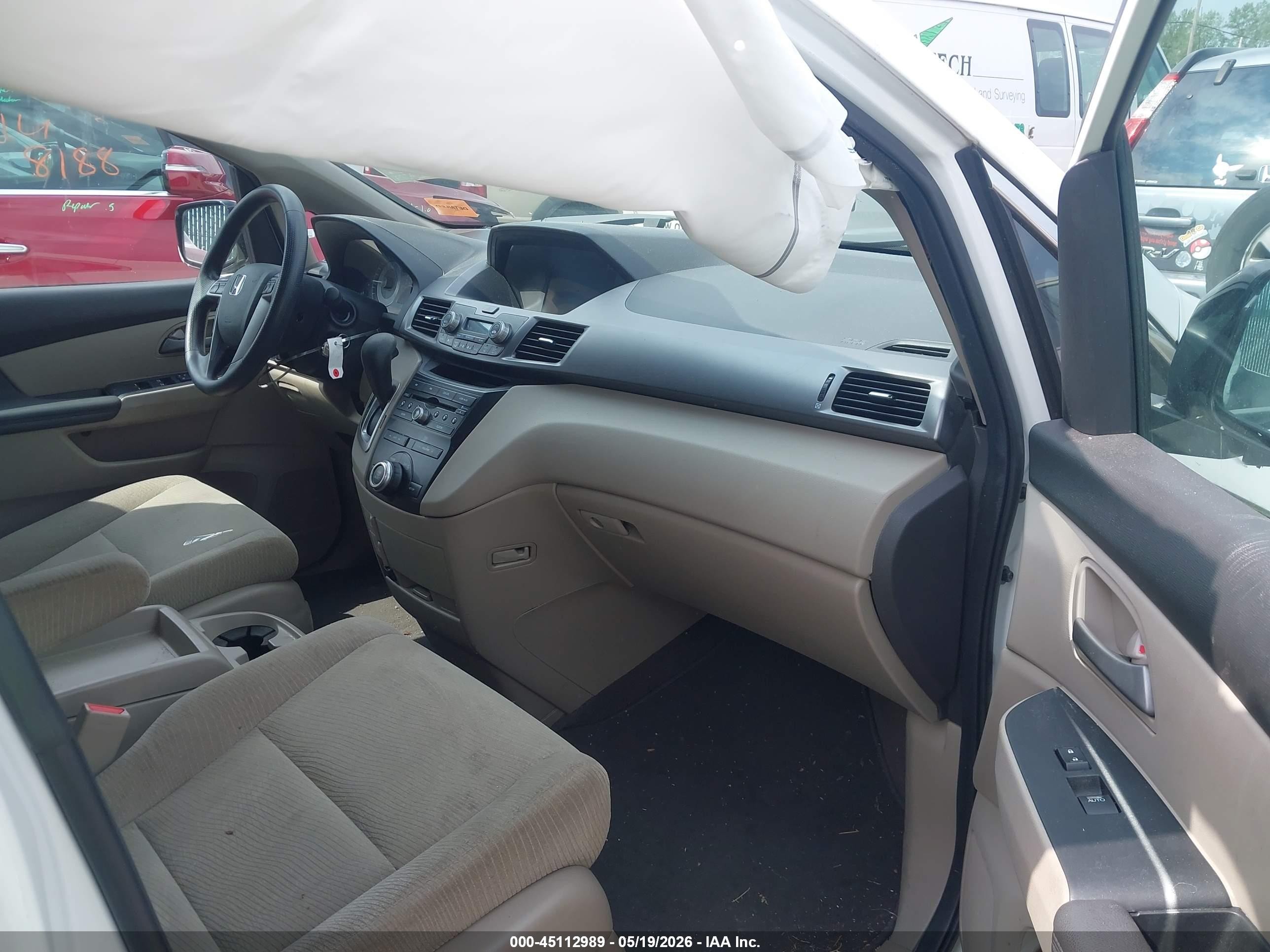 2013 Honda Odyssey Ex White vin: 5FNRL5H40DB079499