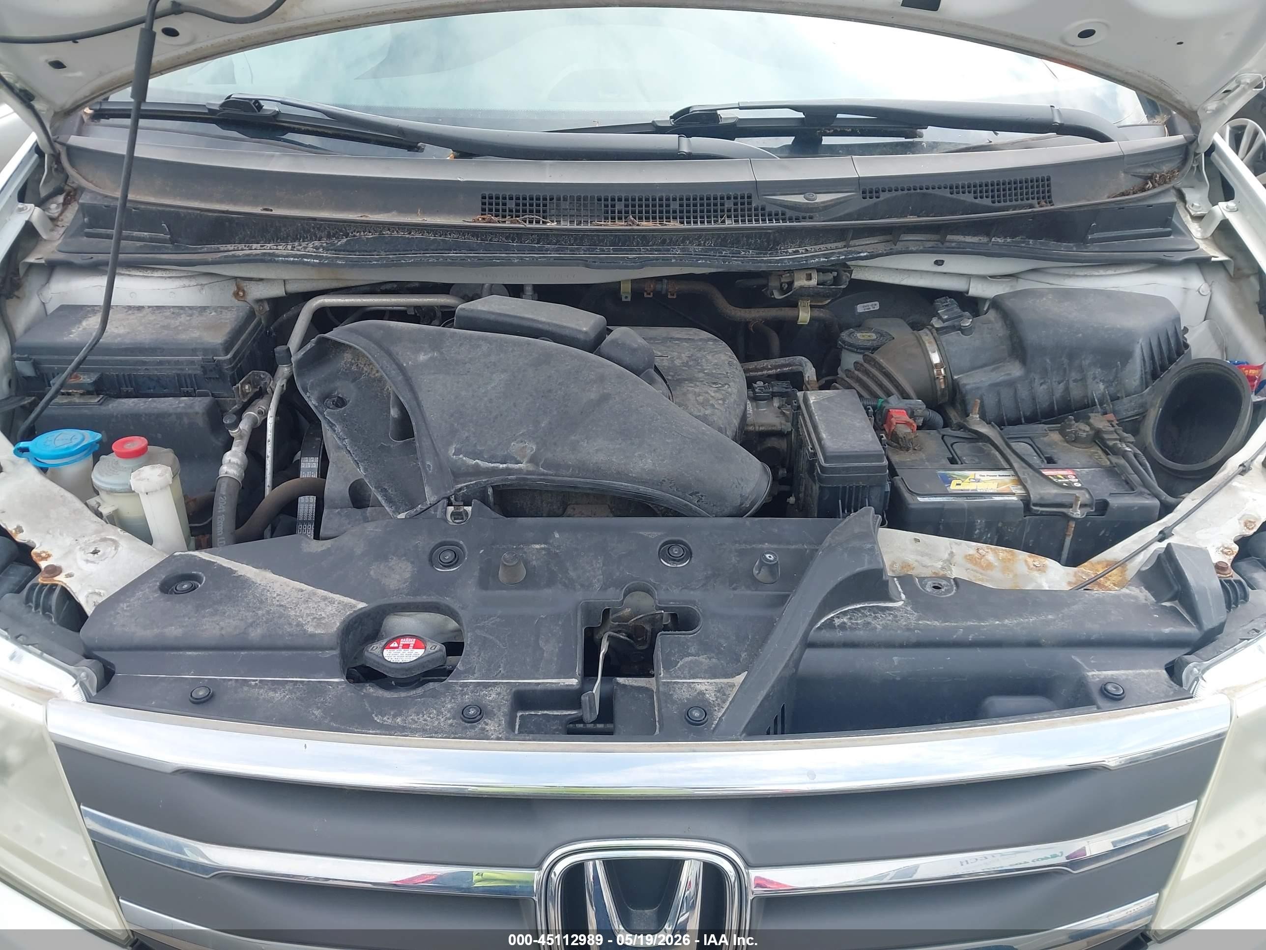 2013 Honda Odyssey Ex White vin: 5FNRL5H40DB079499