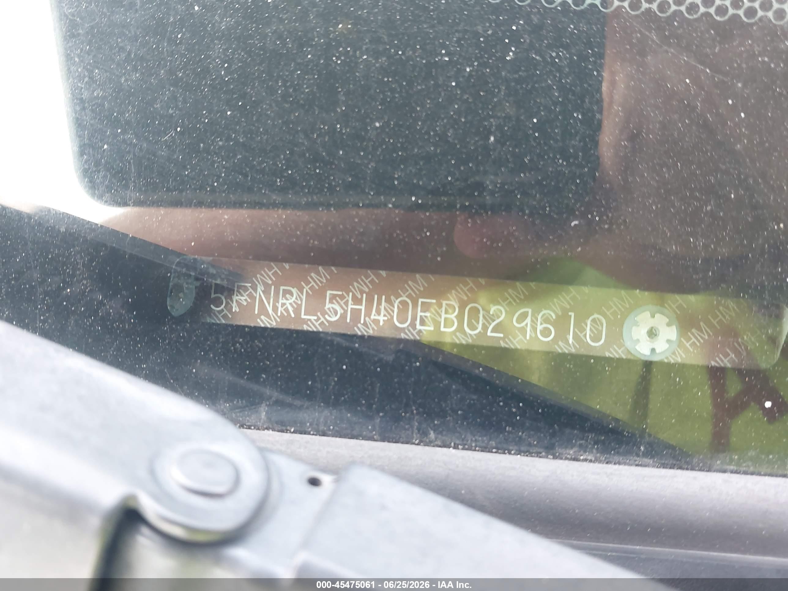 2014 Honda Odyssey Ex Белый vin: 5FNRL5H40EB029610