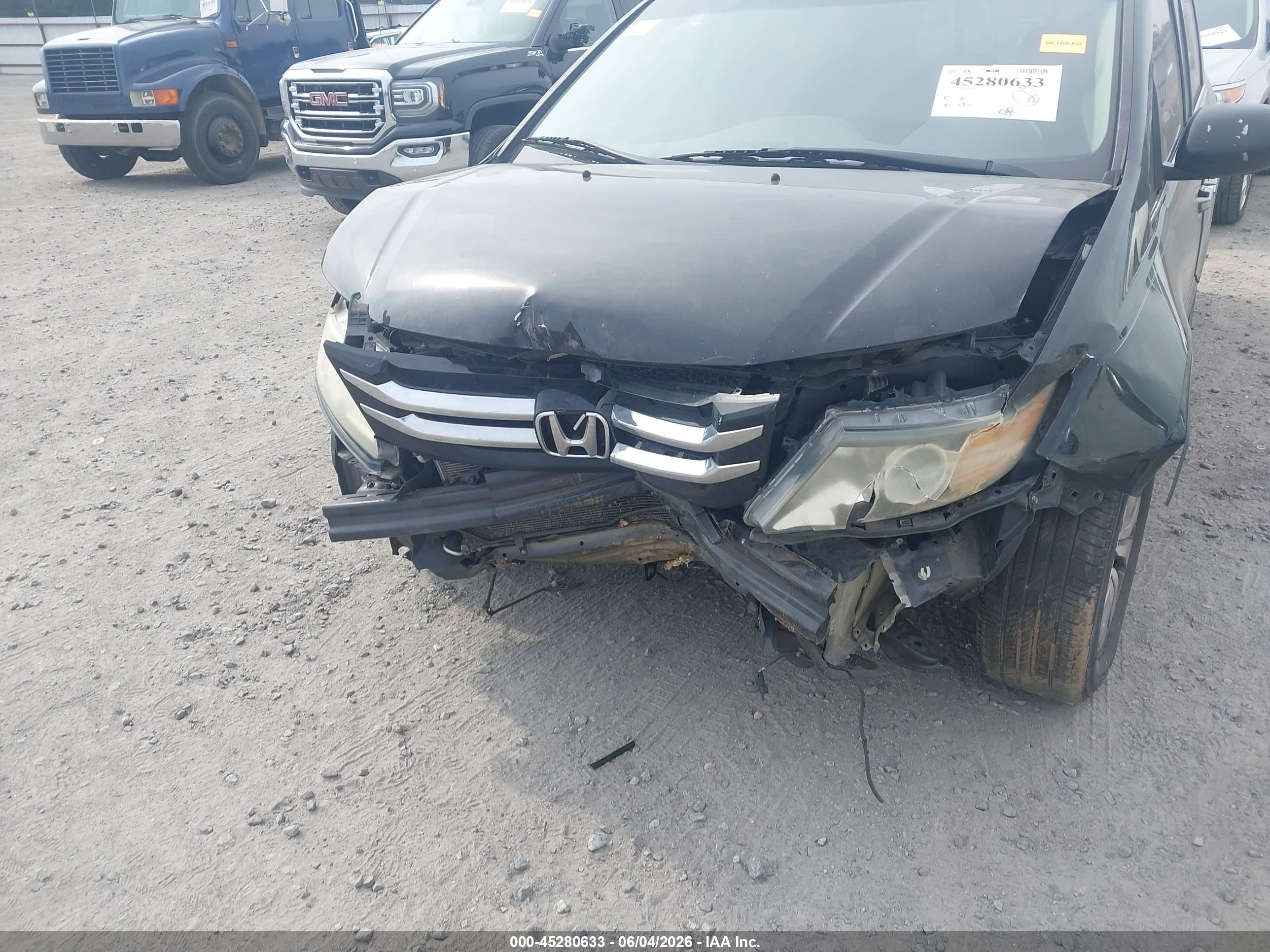 2014 Honda Odyssey Ex Black vin: 5FNRL5H40EB055561