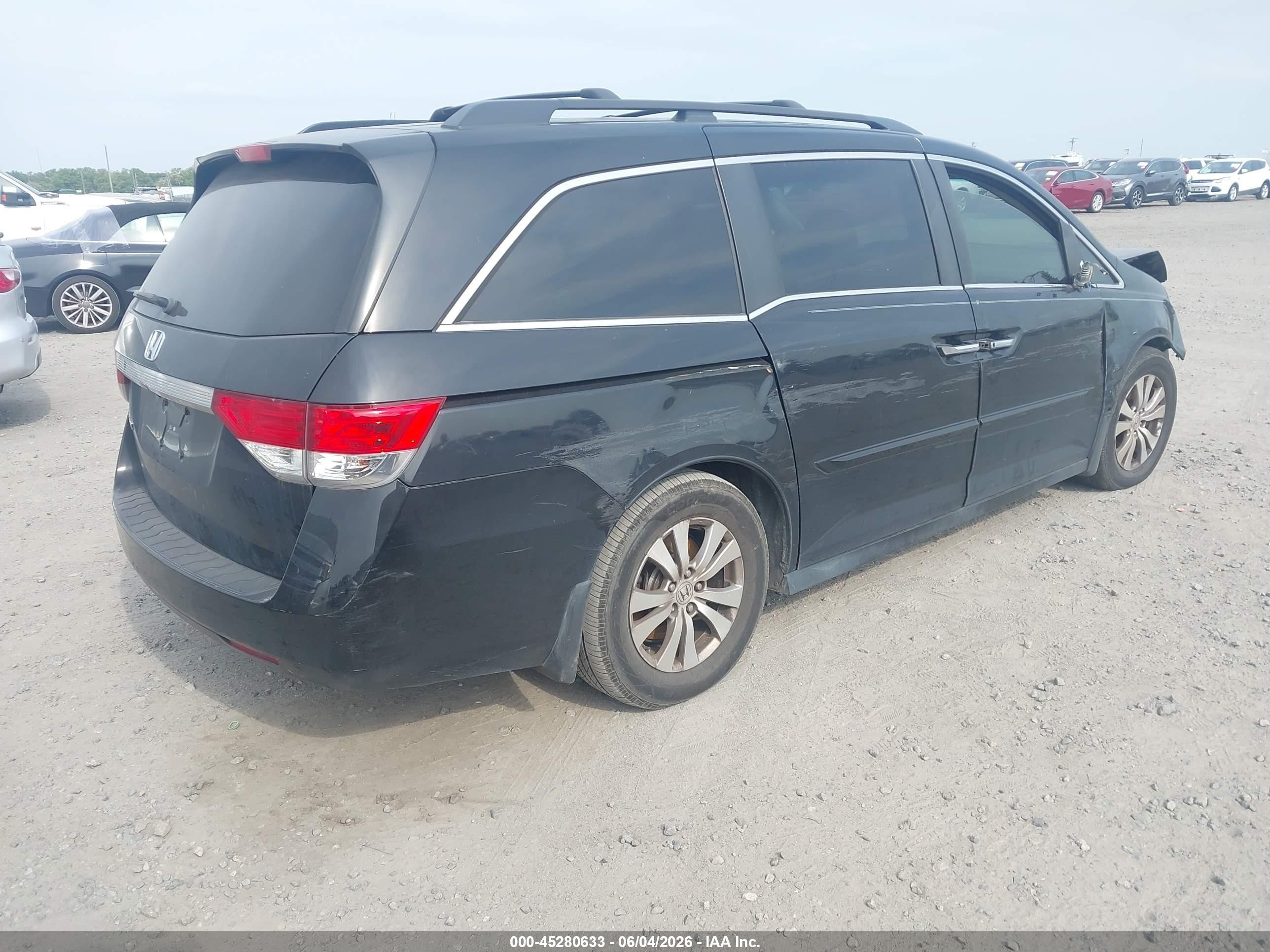 2014 Honda Odyssey Ex Black vin: 5FNRL5H40EB055561