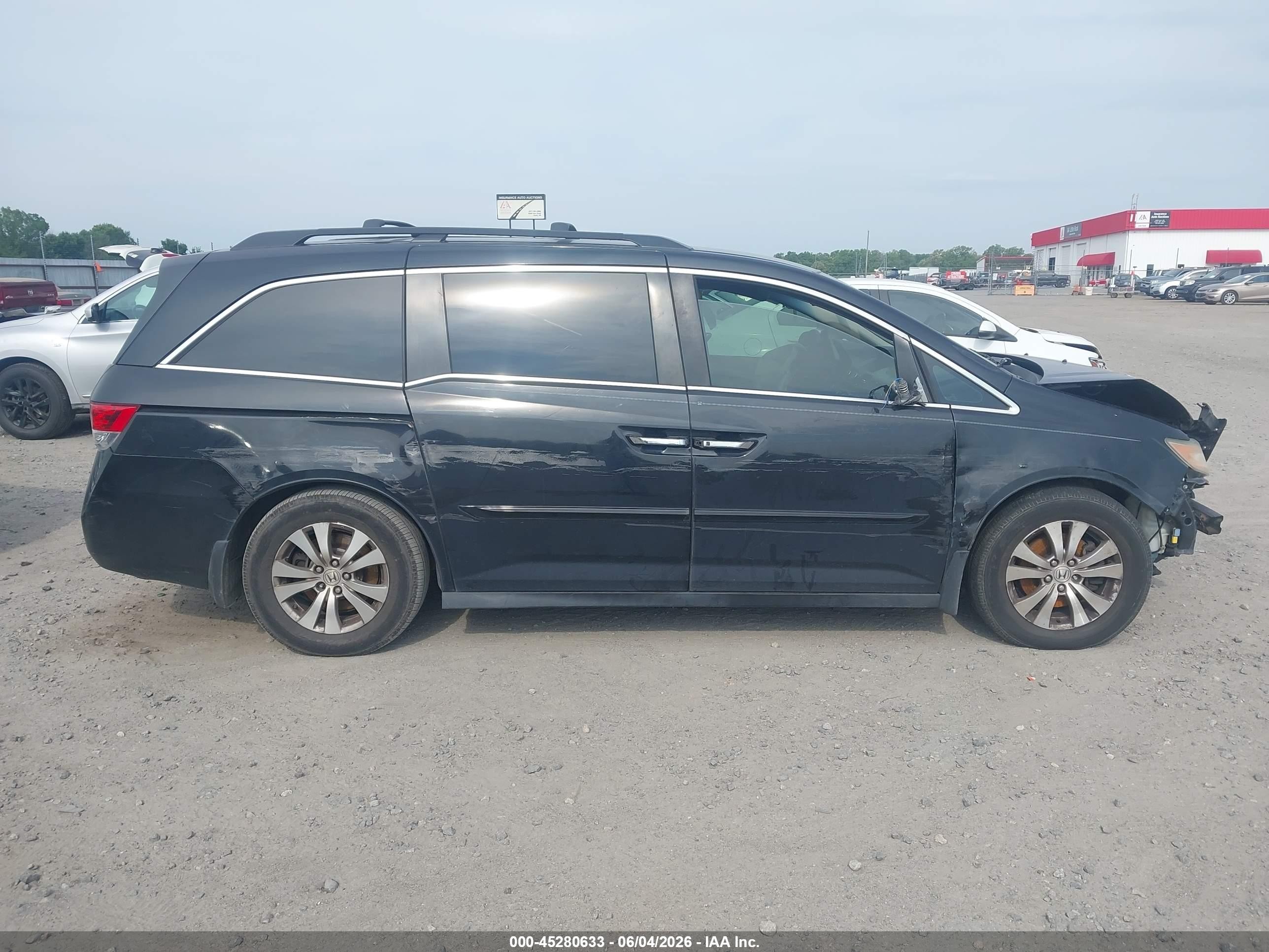 2014 Honda Odyssey Ex Black vin: 5FNRL5H40EB055561