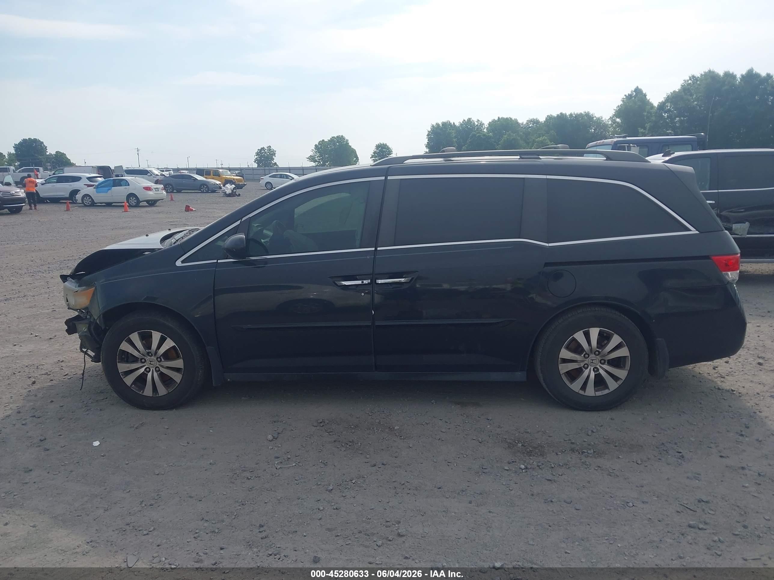 2014 Honda Odyssey Ex Black vin: 5FNRL5H40EB055561