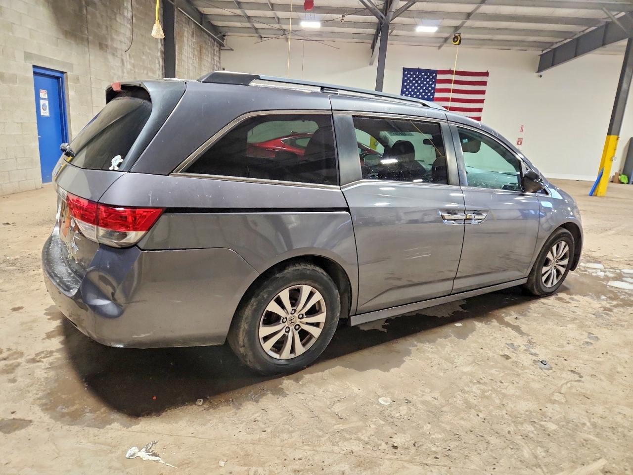 2014 Honda Odyssey Ex Gray vin: 5FNRL5H40EB057424