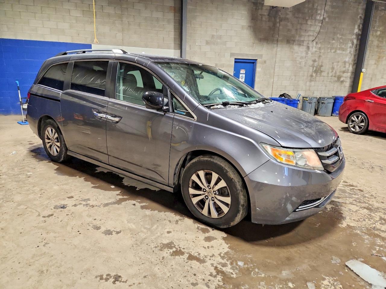 2014 Honda Odyssey Ex Gray vin: 5FNRL5H40EB057424