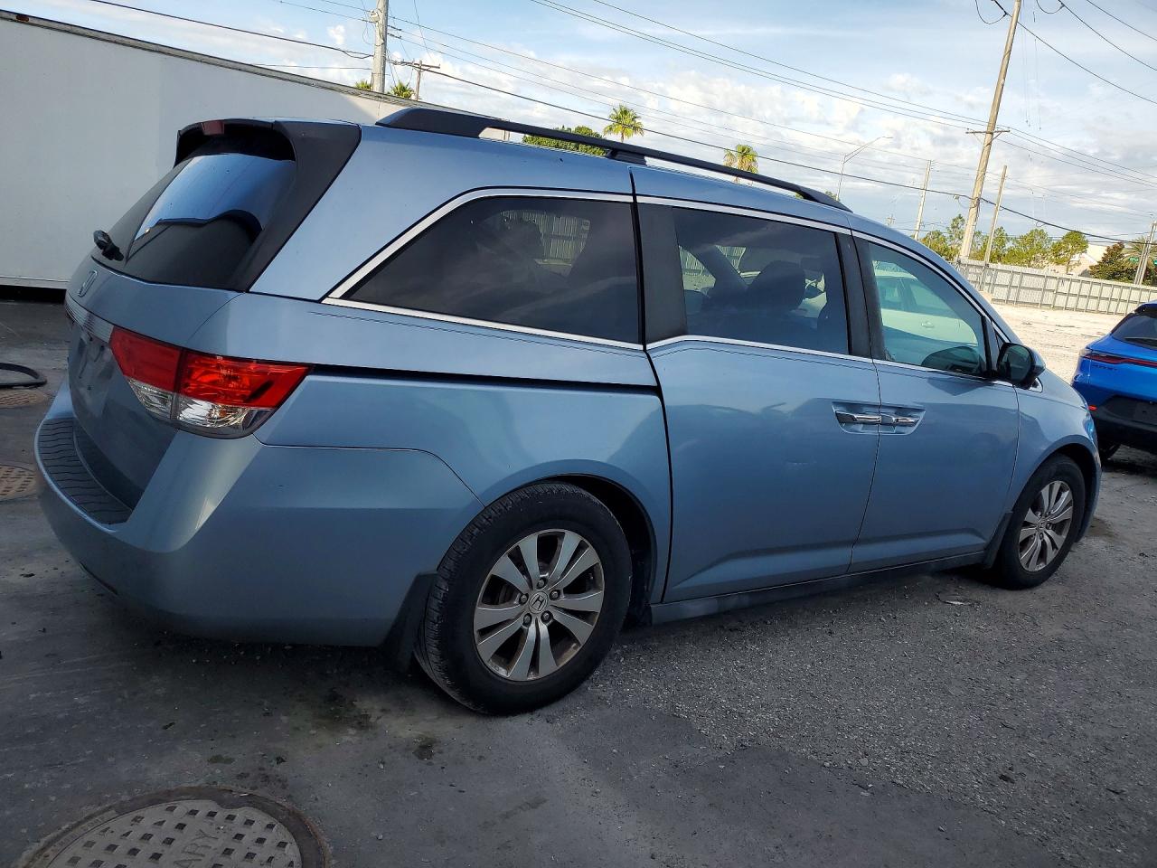 2014 Honda Odyssey Ex Gray vin: 5FNRL5H40EB076393
