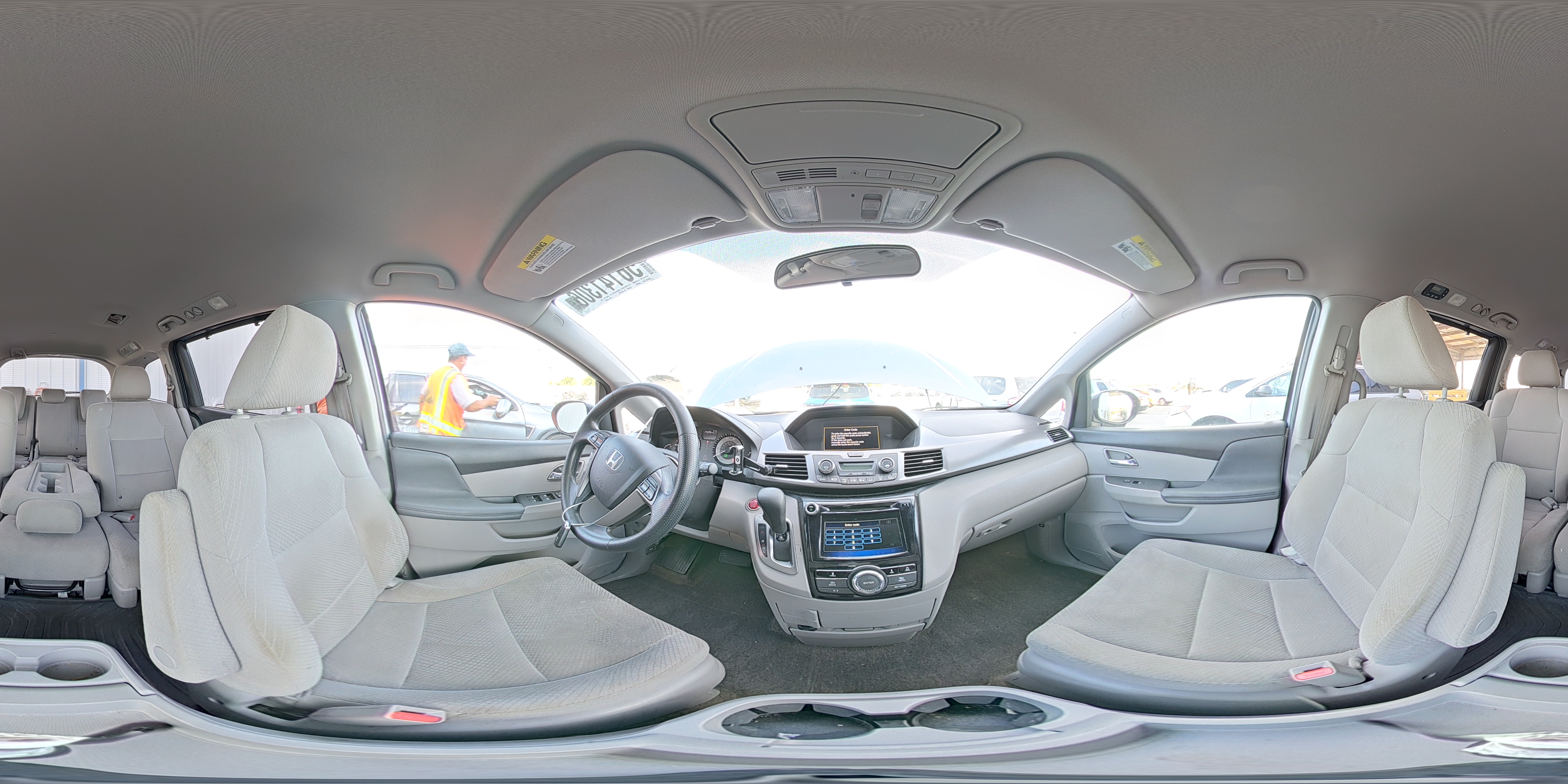 2014 Honda Odyssey Ex Gray vin: 5FNRL5H40EB076393