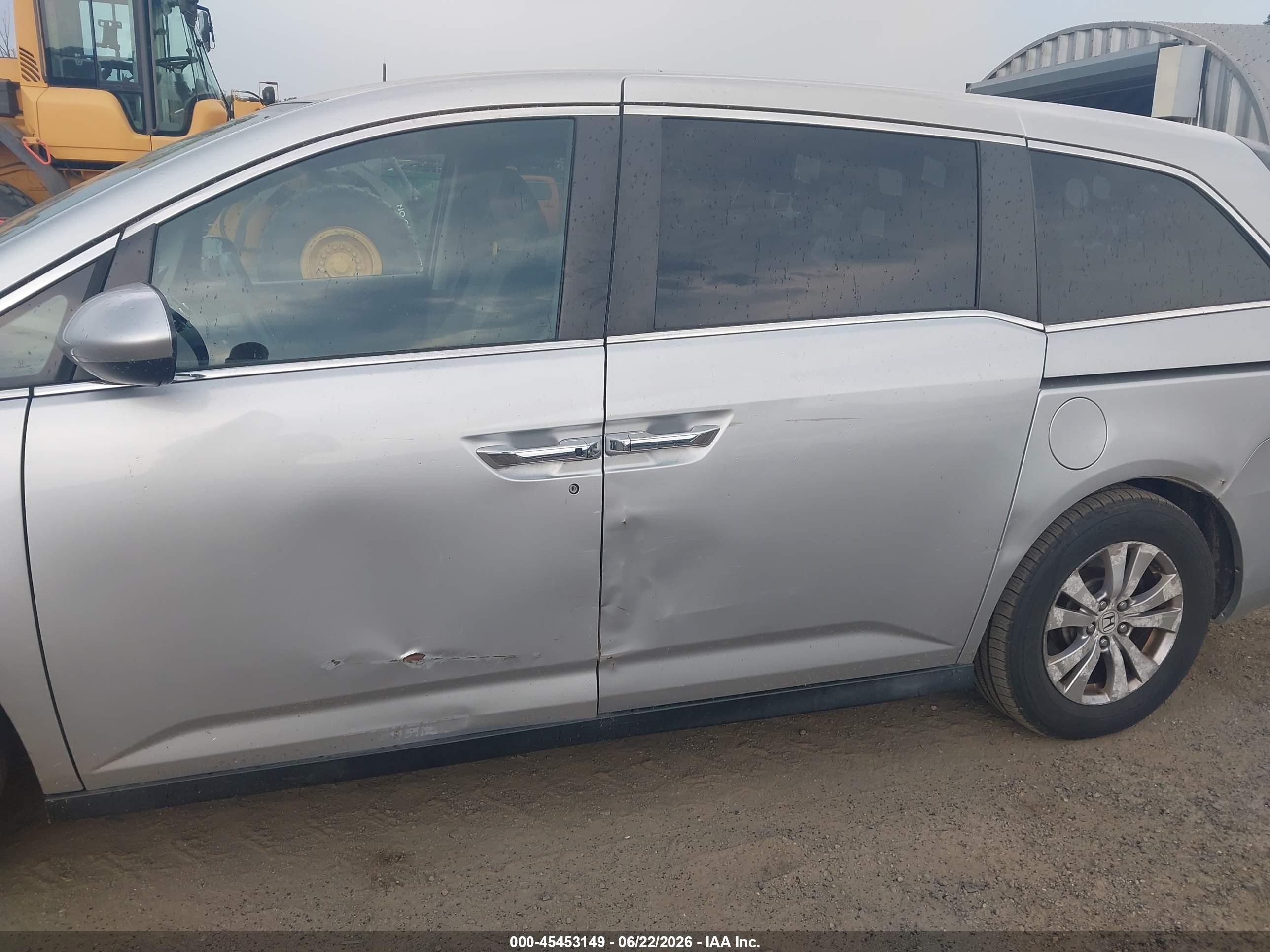 2014 Honda Odyssey Ex Серебряный vin: 5FNRL5H40EB078936