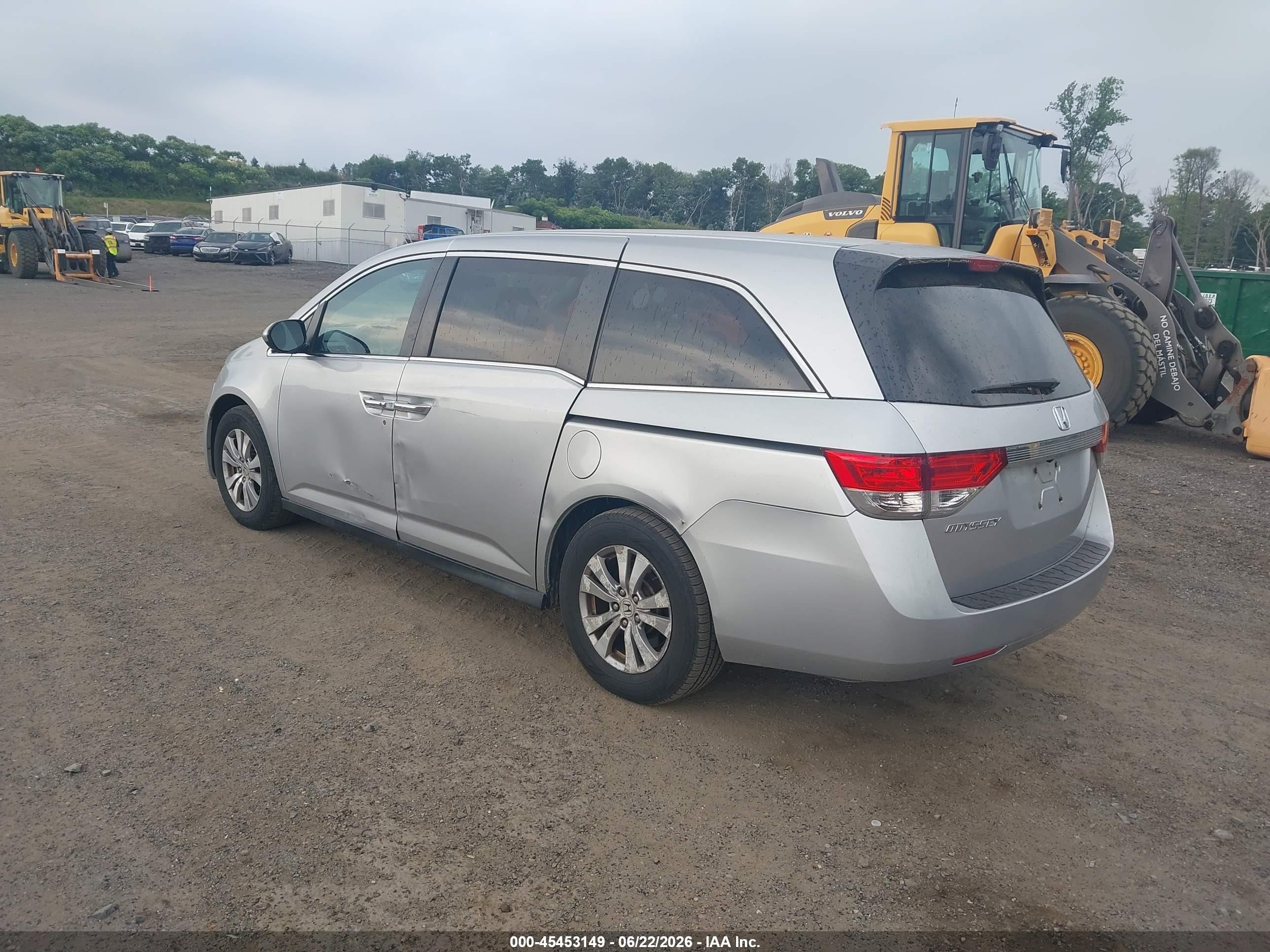 2014 Honda Odyssey Ex Серебряный vin: 5FNRL5H40EB078936