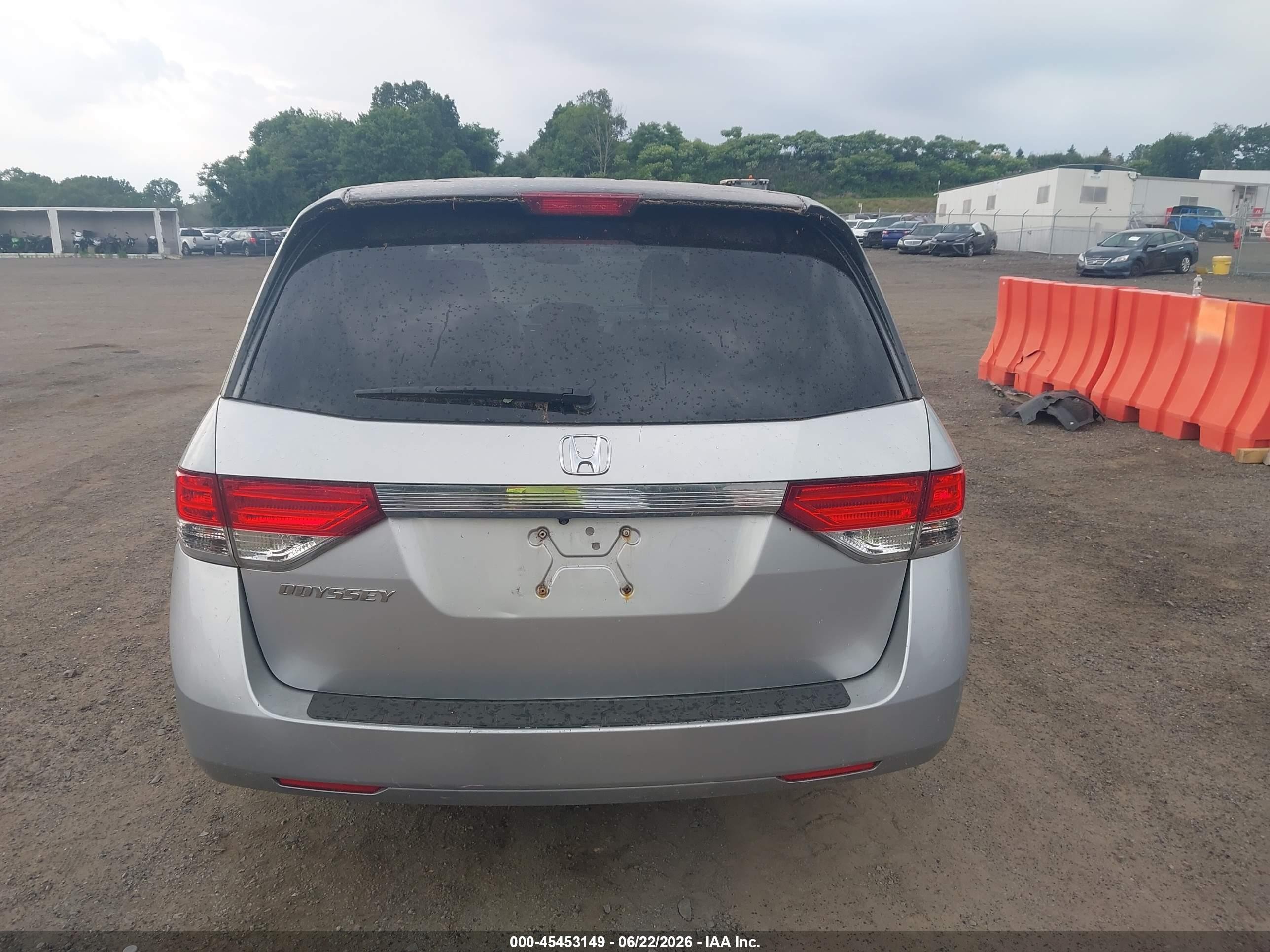 2014 Honda Odyssey Ex Серебряный vin: 5FNRL5H40EB078936