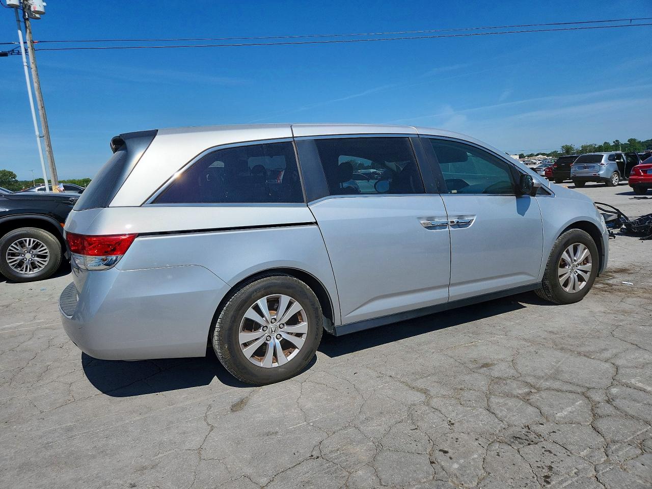 2014 Honda Odyssey Ex Silver vin: 5FNRL5H40EB100160