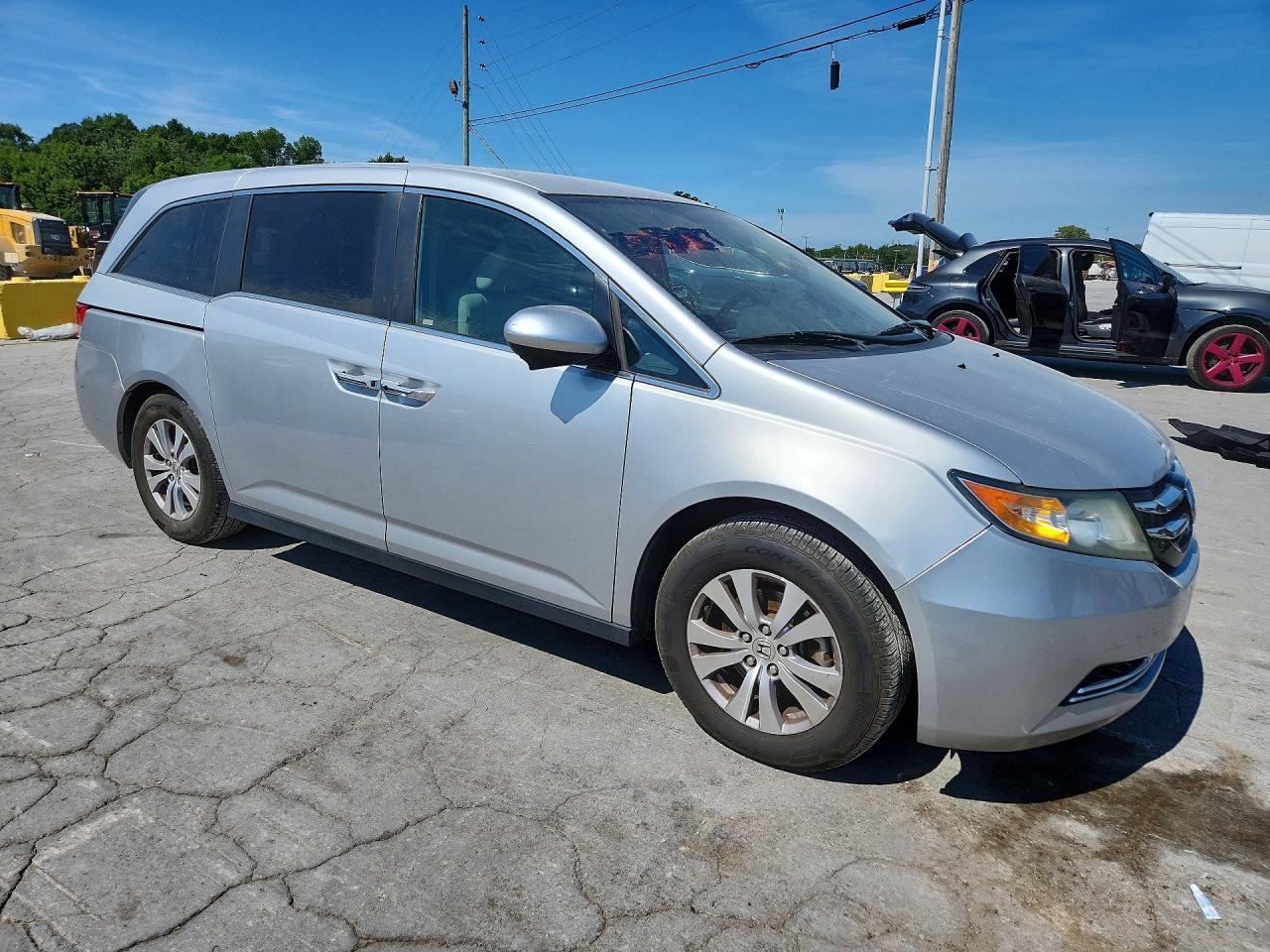 2014 Honda Odyssey Ex Silver vin: 5FNRL5H40EB100160