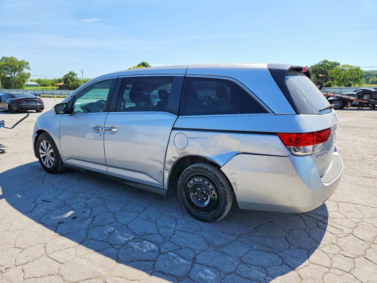 2014 Honda Odyssey Ex Silver vin: 5FNRL5H40EB100160