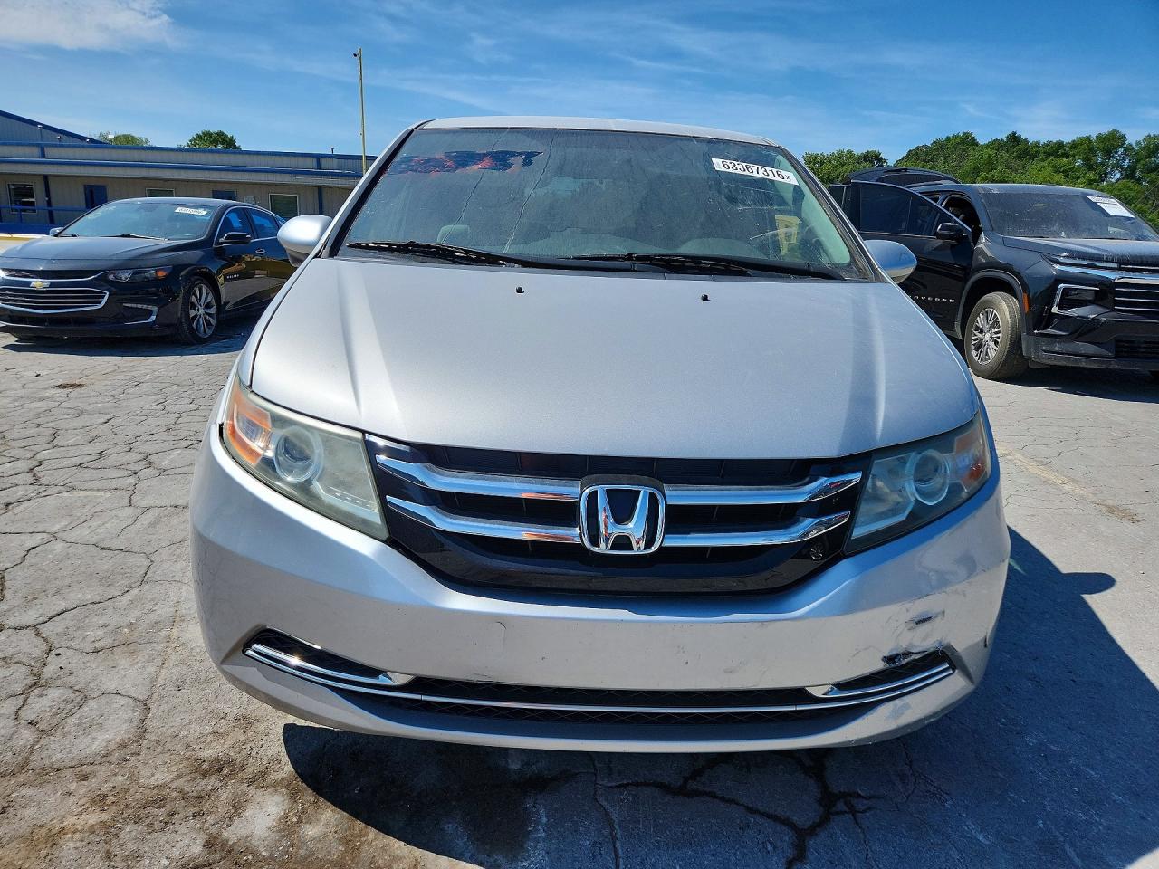 2014 Honda Odyssey Ex Silver vin: 5FNRL5H40EB100160