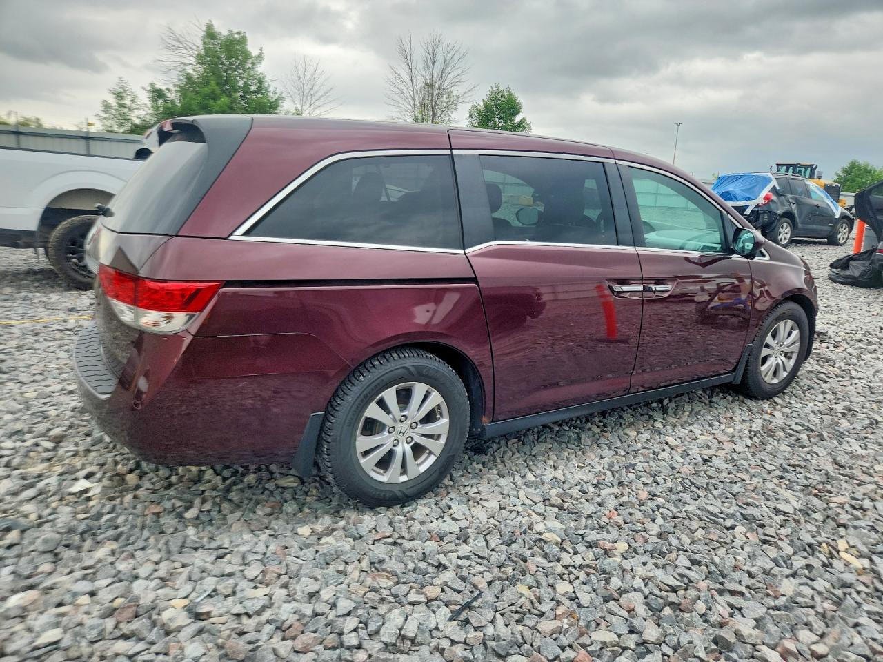2014 Honda Odyssey Ex Burgundy vin: 5FNRL5H40EB100675