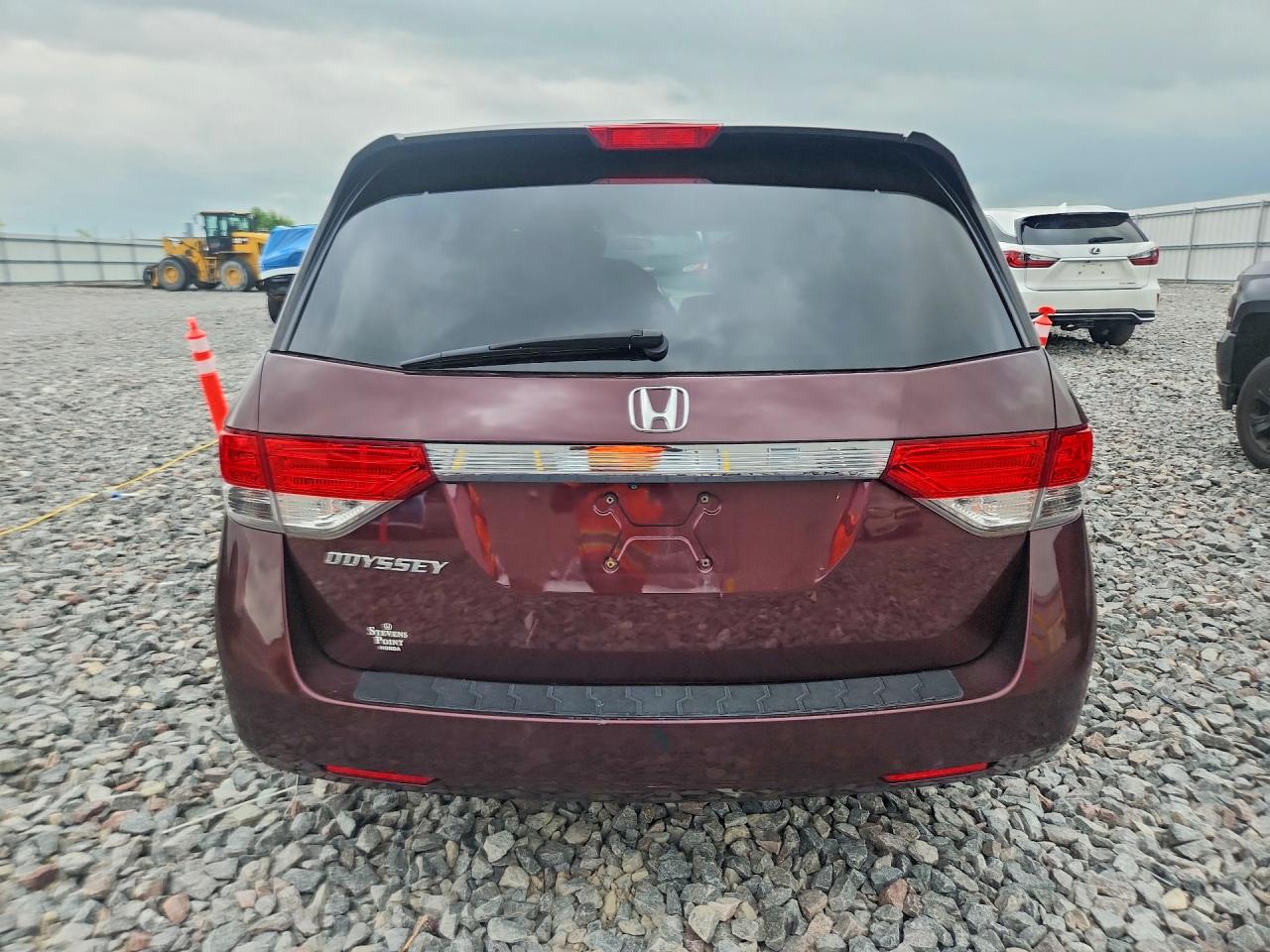 2014 Honda Odyssey Ex Burgundy vin: 5FNRL5H40EB100675