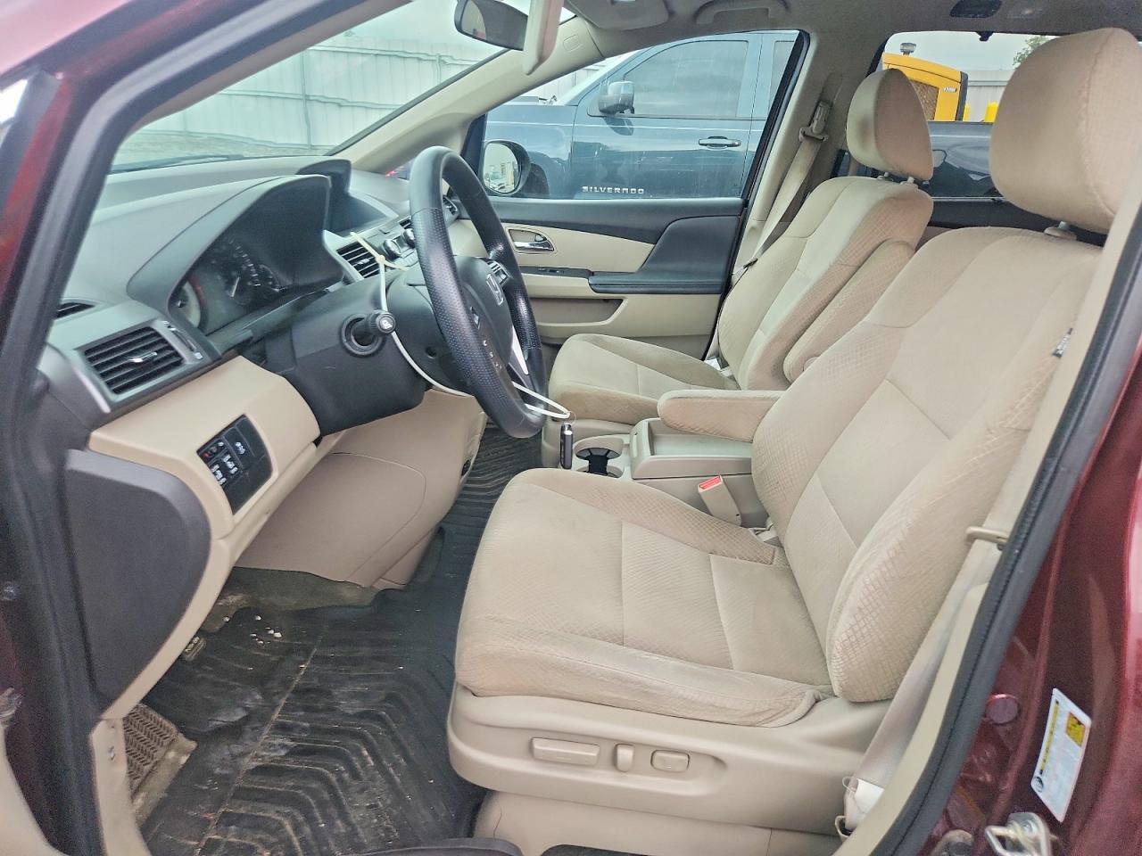 2014 Honda Odyssey Ex Burgundy vin: 5FNRL5H40EB100675