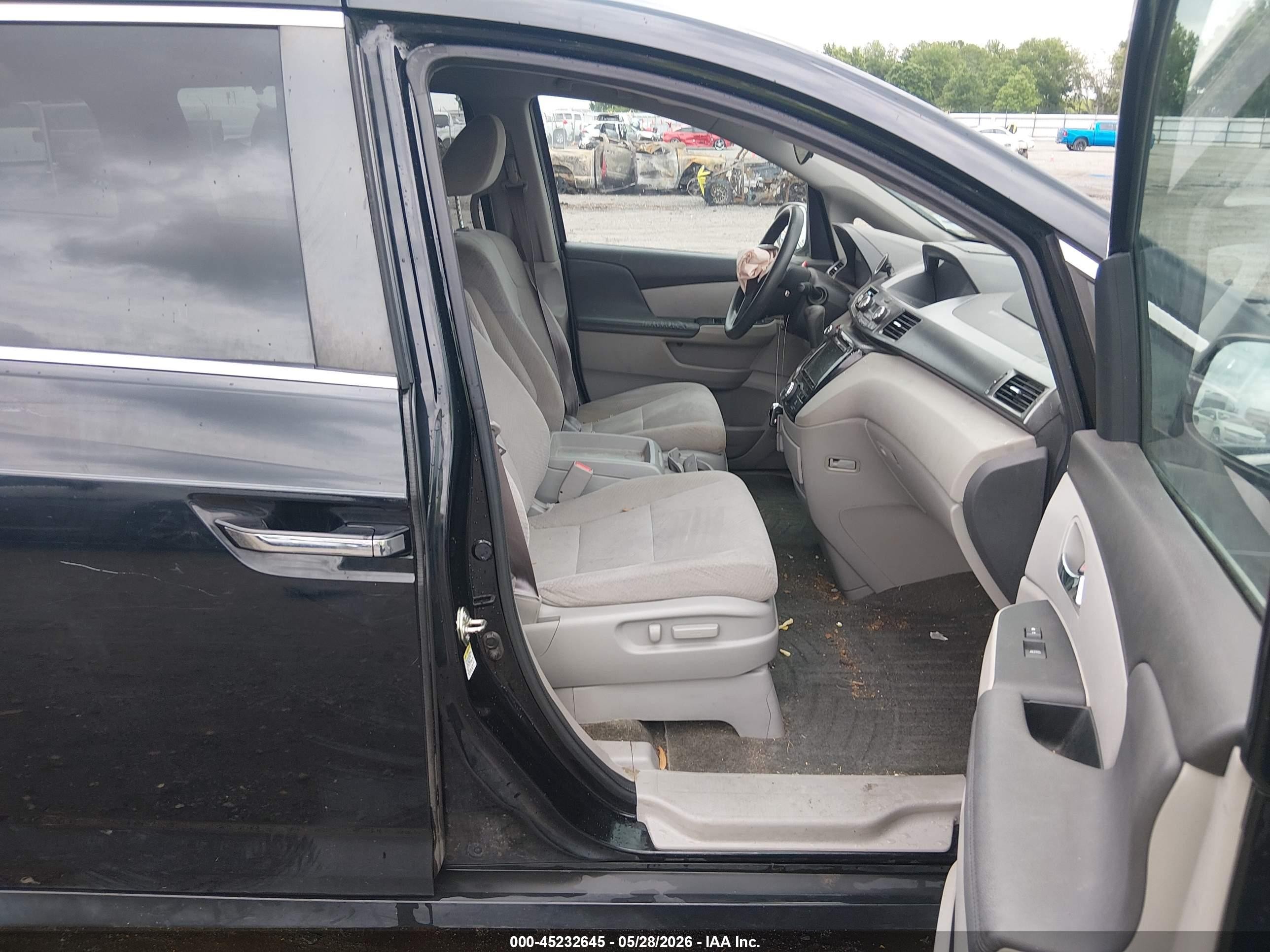 2014 Honda Odyssey Ex Черный vin: 5FNRL5H40EB110042